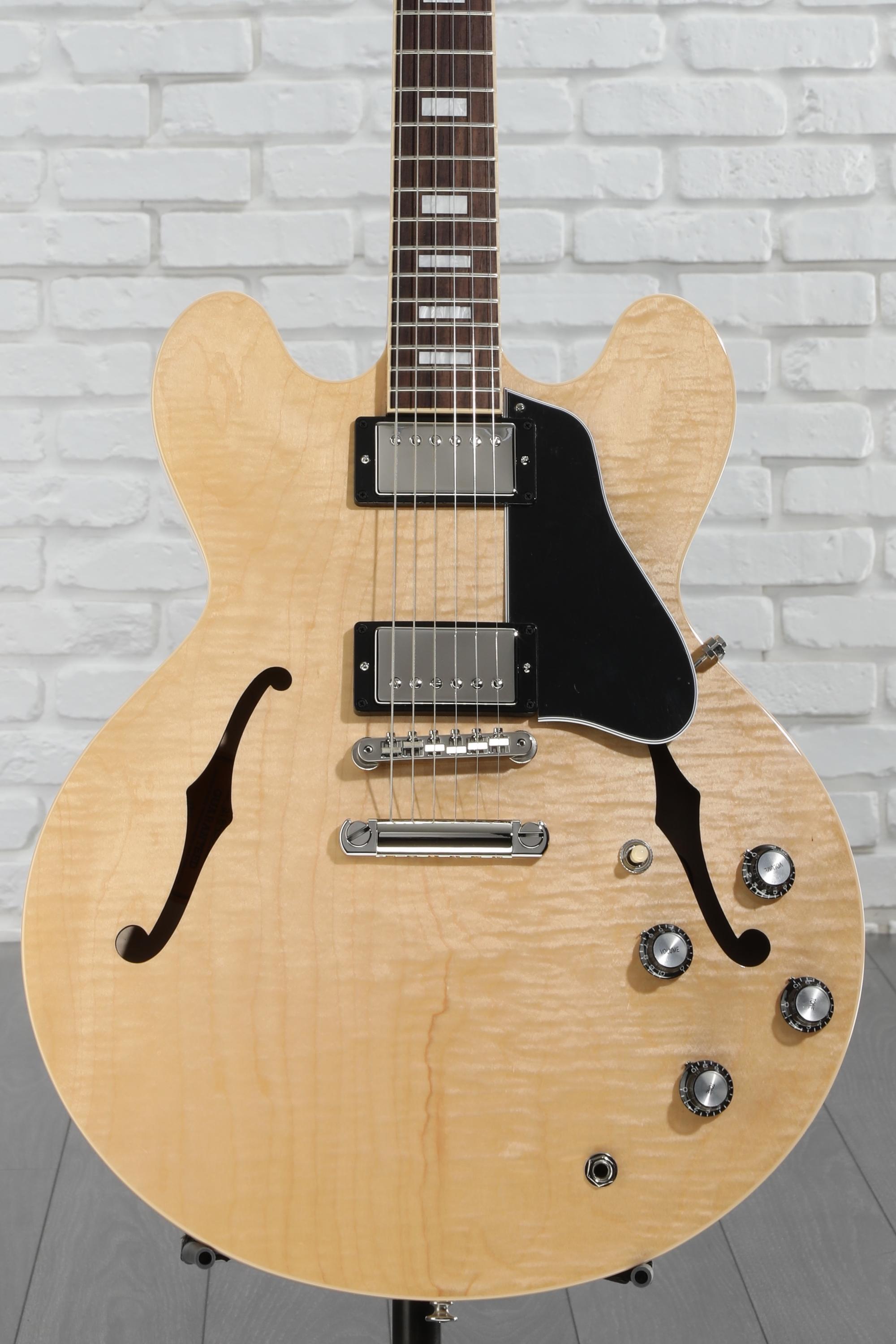 ギター Gibson ES-335 Figured Antique Natural ES-335 Figured - Antique Natural – Dave's Guitar Shop