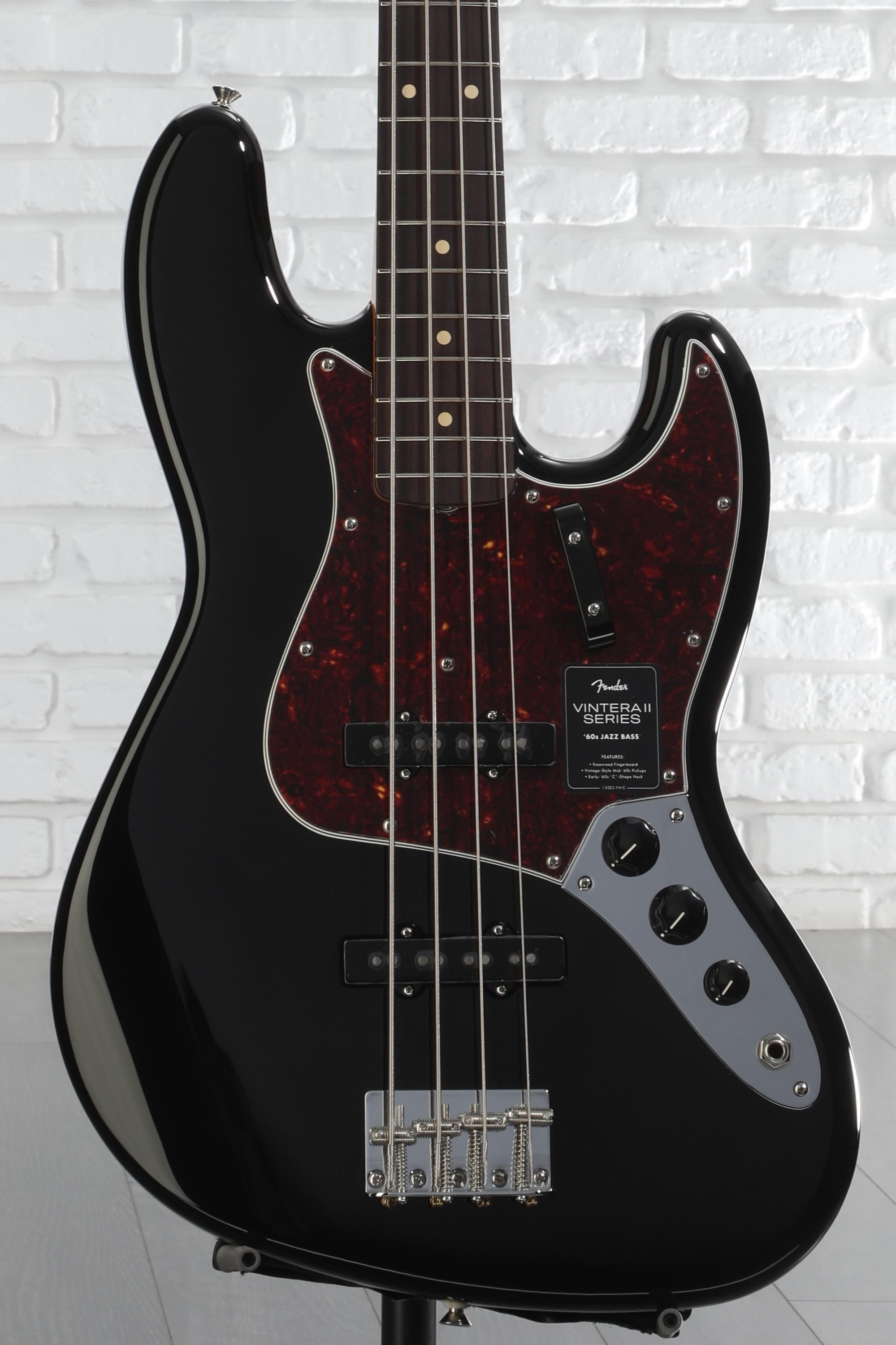 Fender Vintera II '60s Jazz Bass - Black with Rosewood
