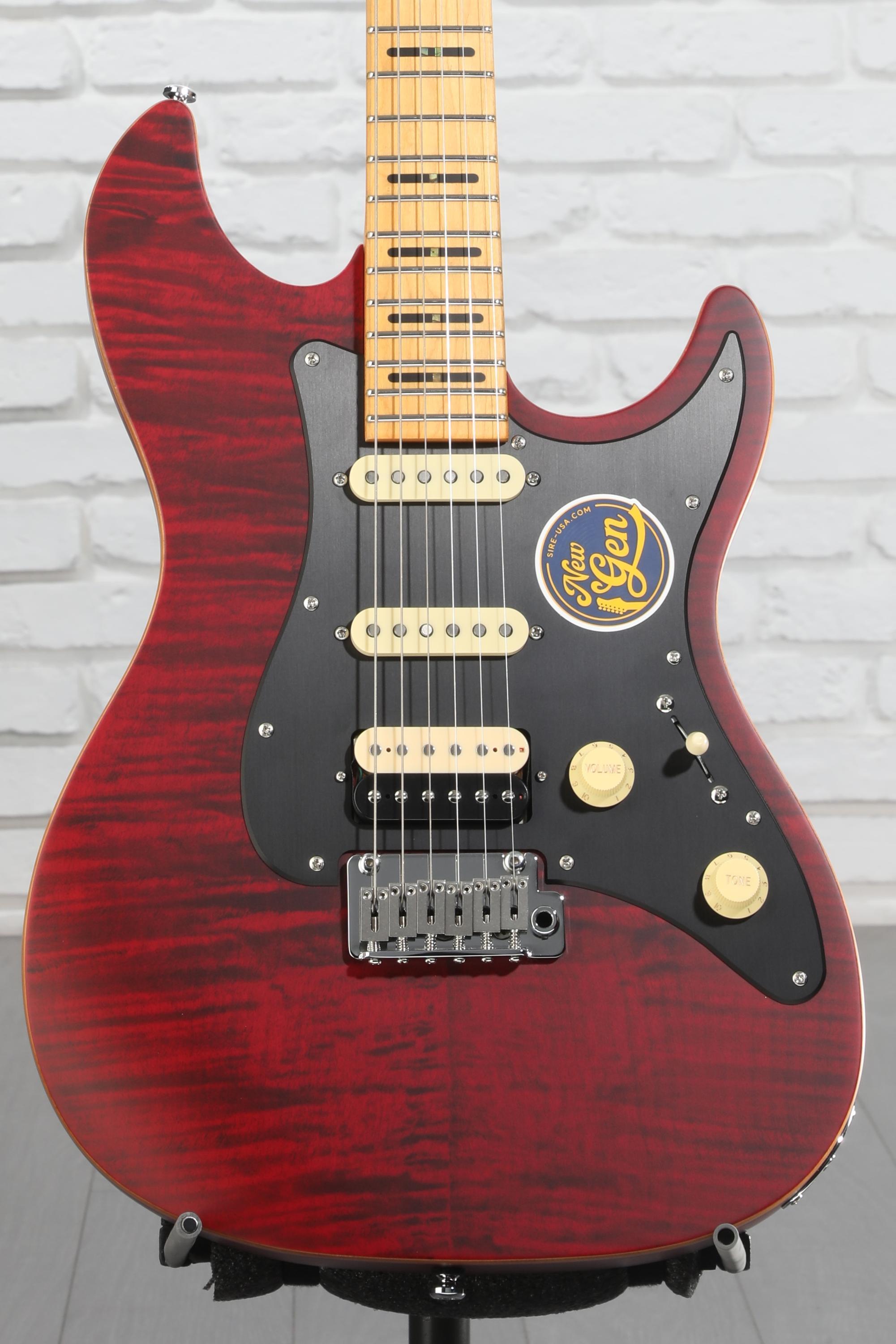 Sire Larry Carlton S7 FM New Gen Electric Guitar - See-through Red