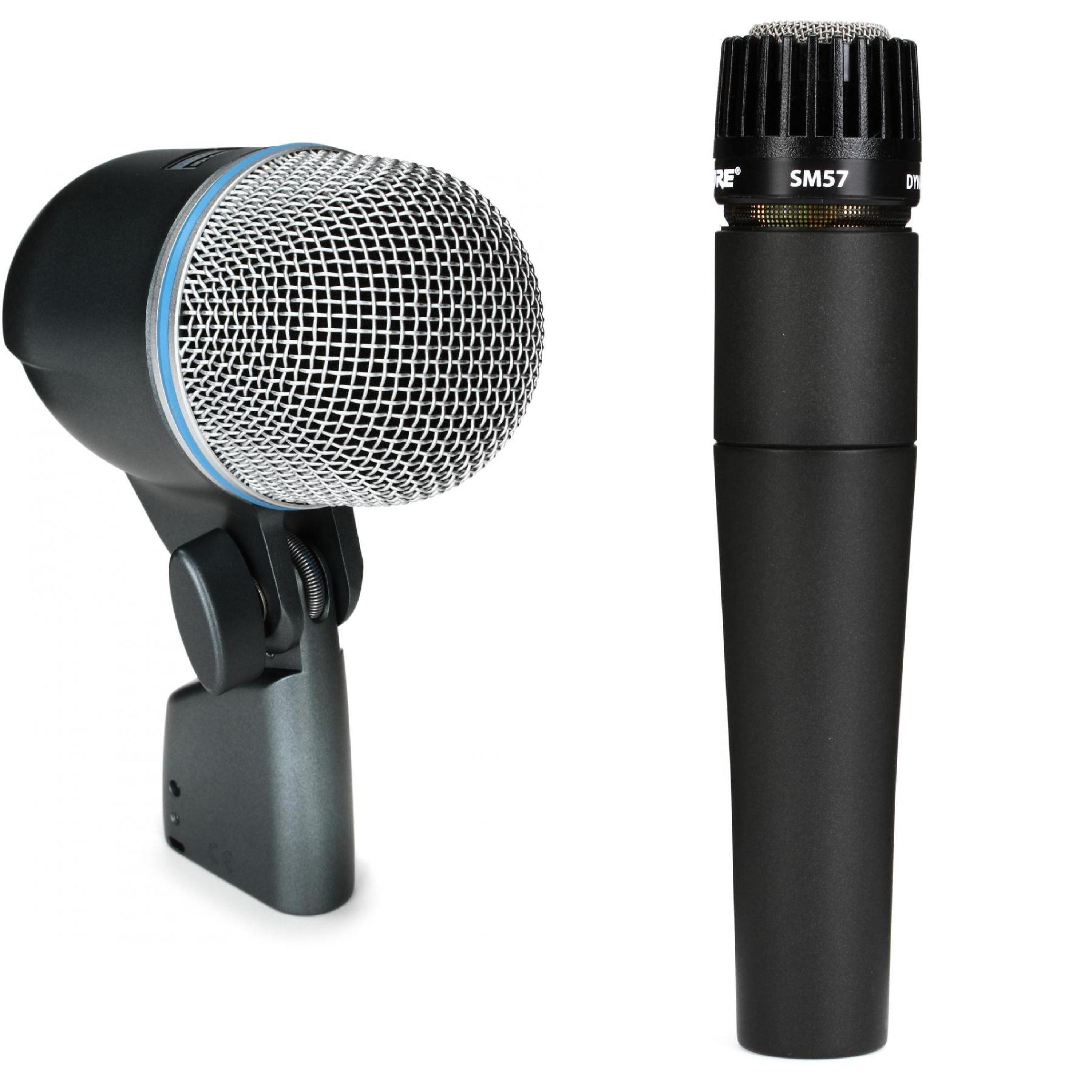 Shure Beta 52 and SM57 Kick and Snare Dynamic Microphone