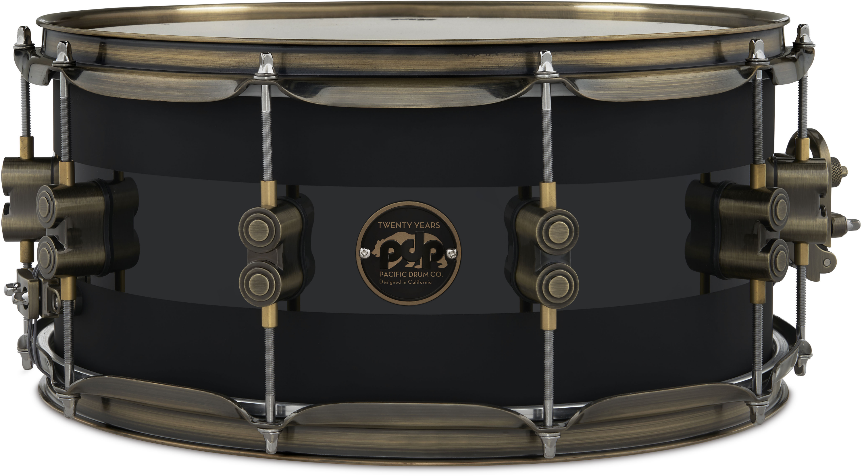 PDP 20th Anniversary Snare Drum - 6.5 x 14 inch - Gloss Black with