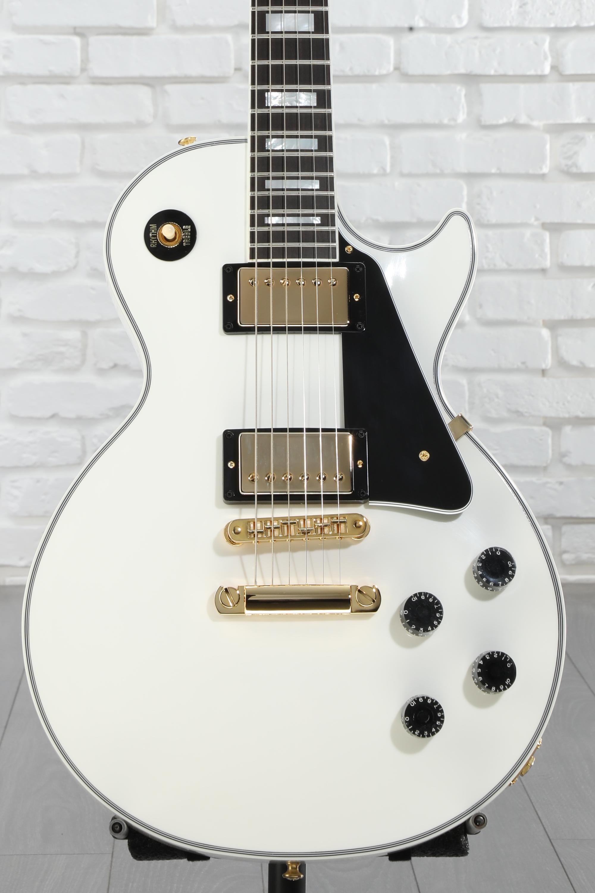 Gibson Les Paul ホワイト Gibson Custom Les Paul Custom Electric Guitar - Alpine White