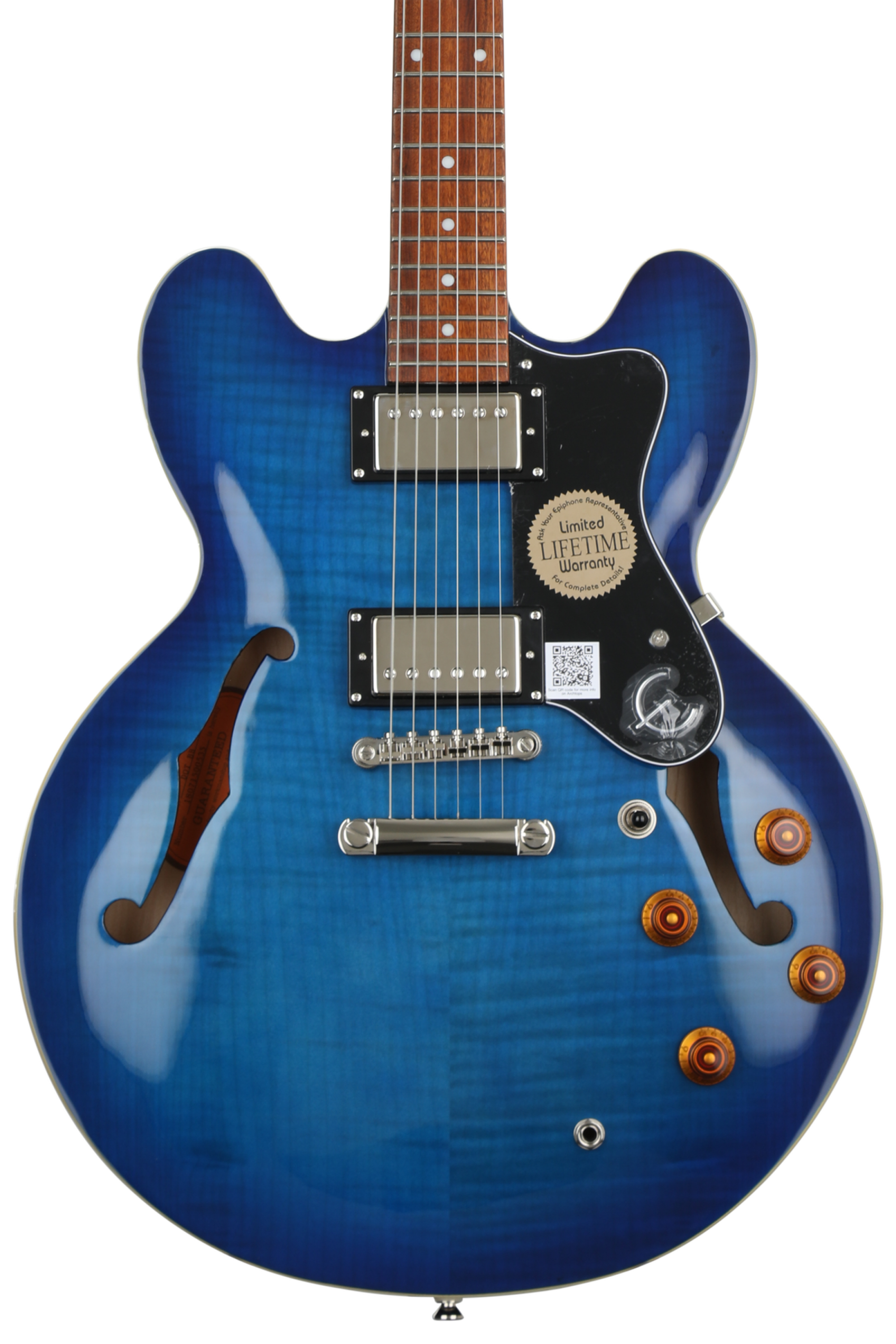 Epiphone Dot Deluxe Semi-Hollow Electric Guitar - Blueberry Burst 