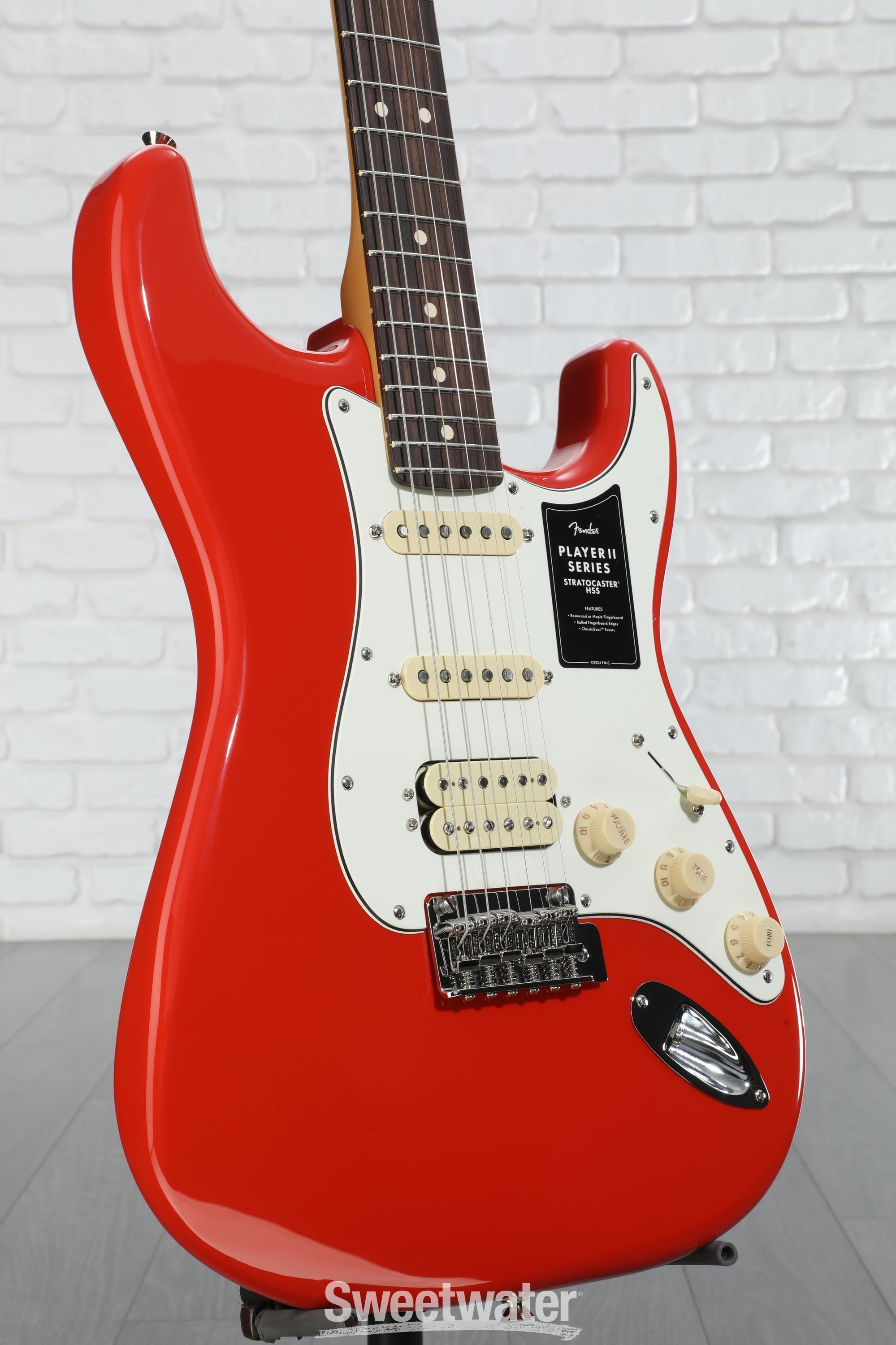 Fender Player II Stratocaster HSS Electric Guitar - Coral Red