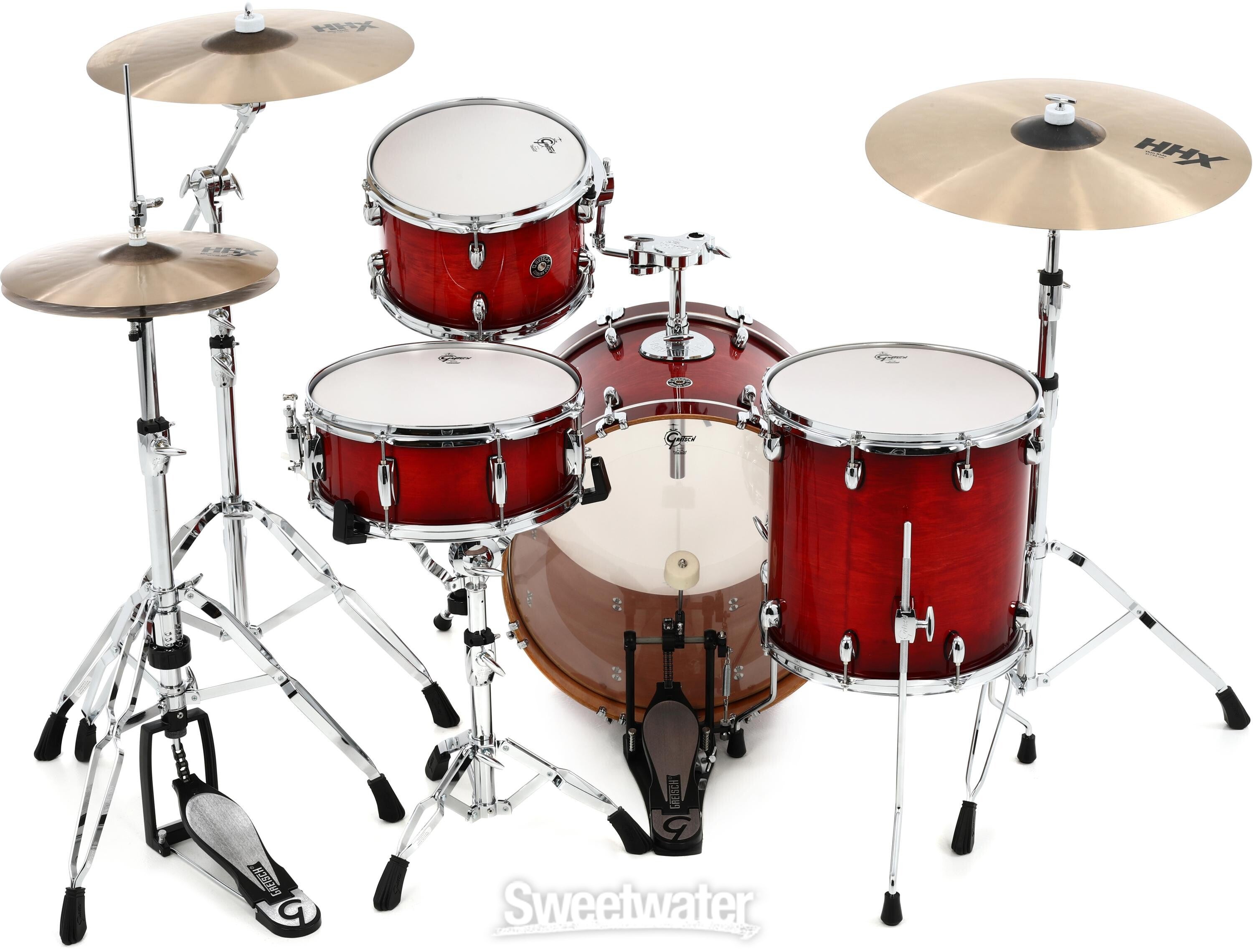 Gretsch Drums Catalina Club CT1-J404 4-piece Shell Pack with Snare Drum -  Gloss Crimson Burst