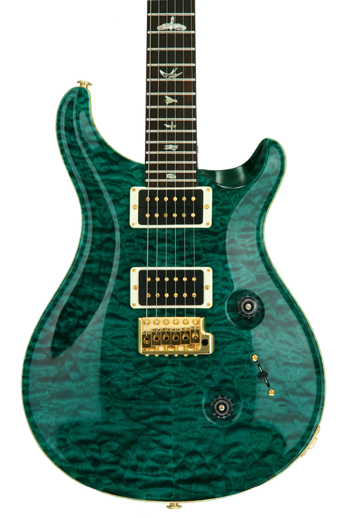 PRS Custom 24 Artist Package - Turquoise, Pattern Thin