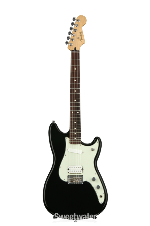 Fender Duo-Sonic HS - Black with Rosewood Fingerboard