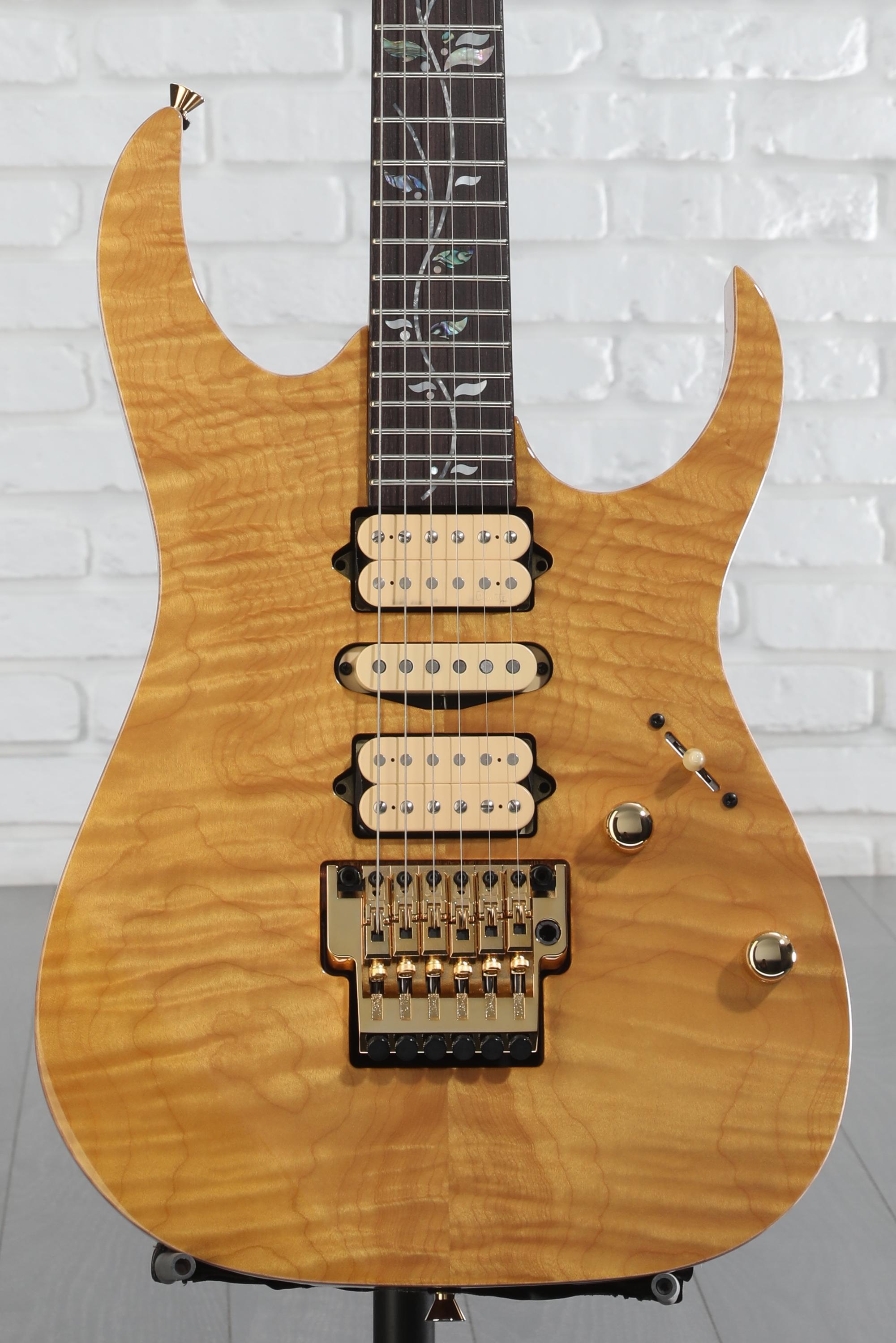 ギター Ibanez RG8570 j.custom Ibanez J Custom RG8570 Electric Guitar - Natural, Rosewood