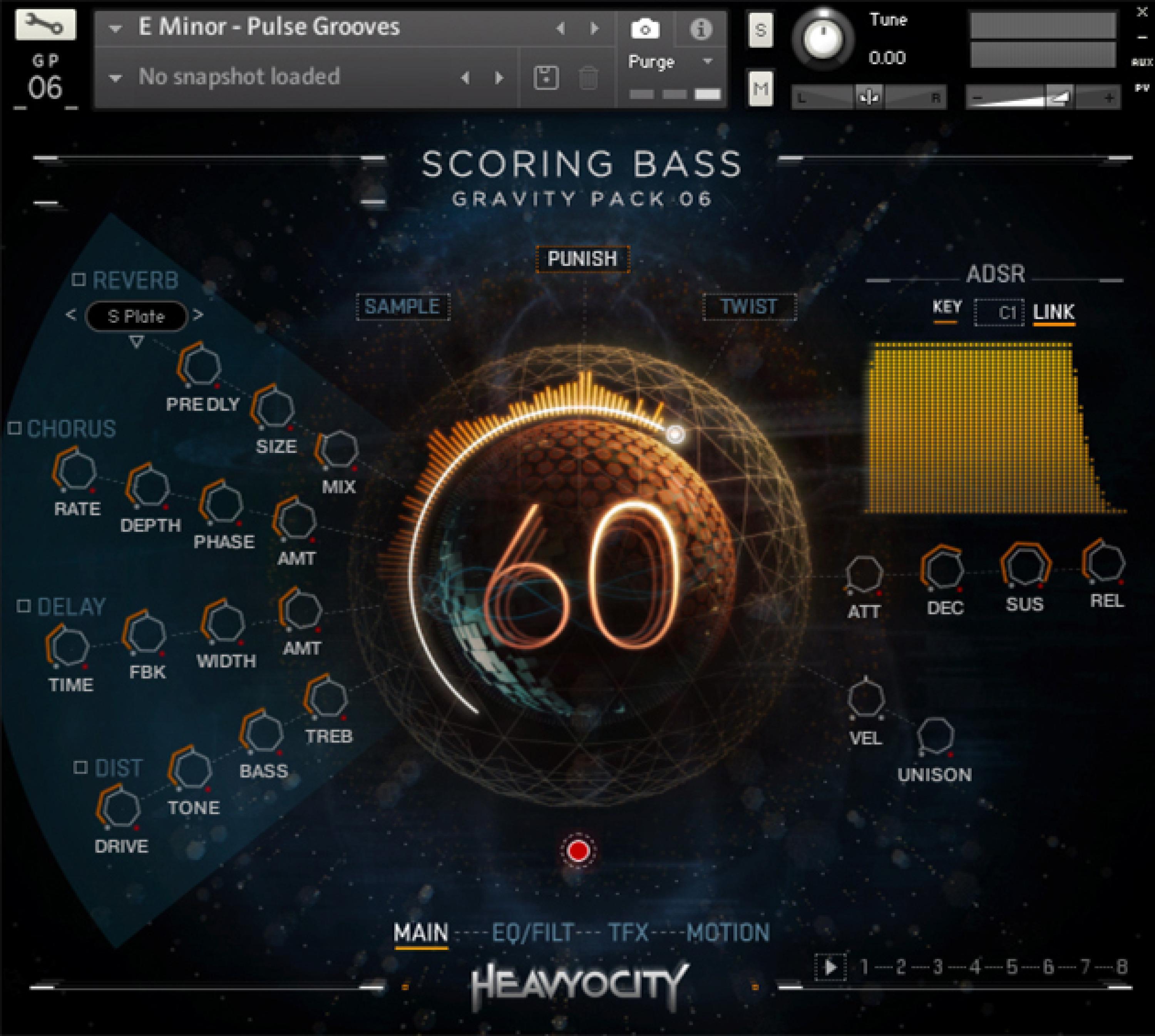 Photo of Heavyocity Scoring Bass: Gravity Pack 06 Cinematic Bass Guitar Instrument