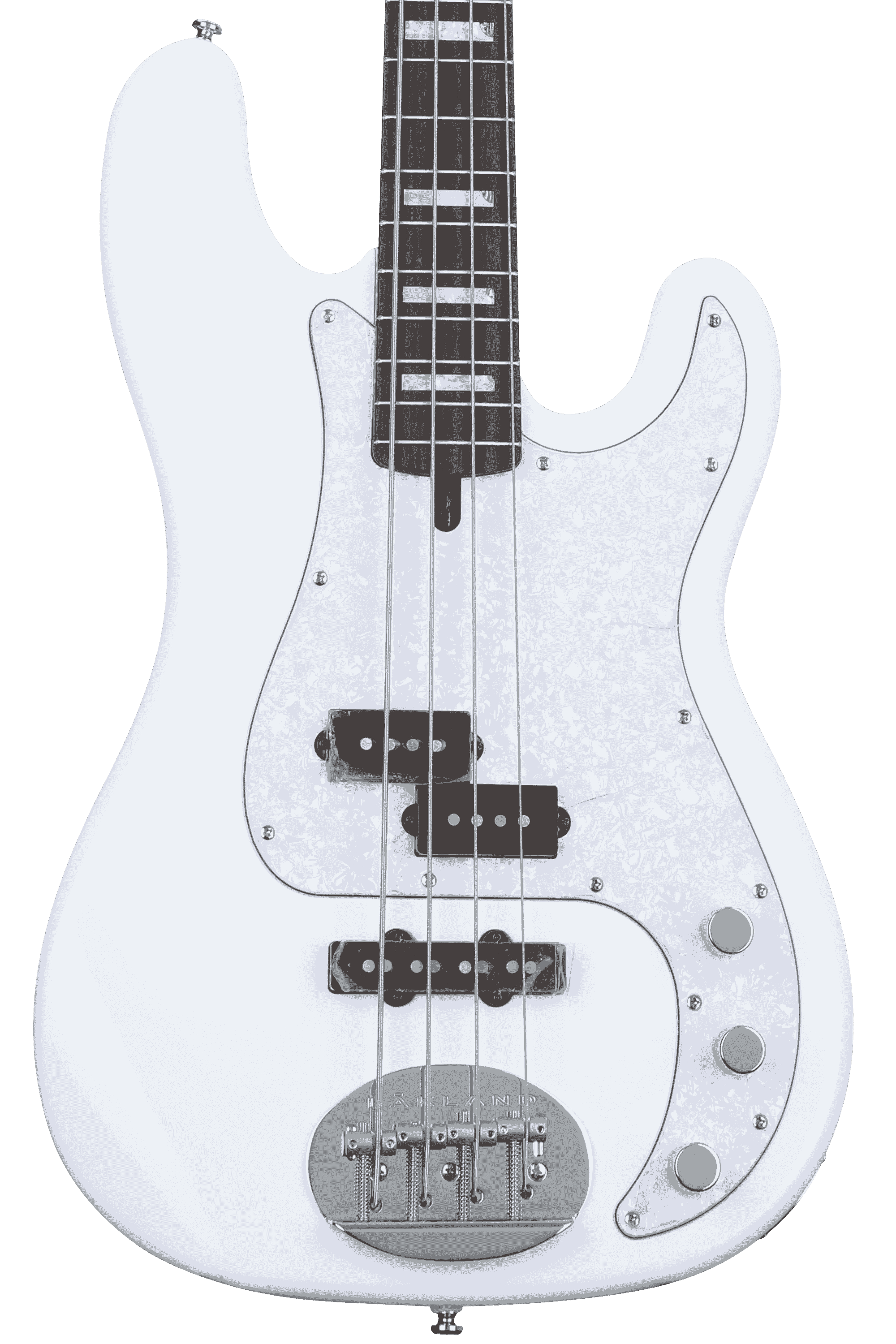 Lakland Skyline 44-64 Custom PJ Ash Bass Guitar - White with Rosewood Fingerboard
