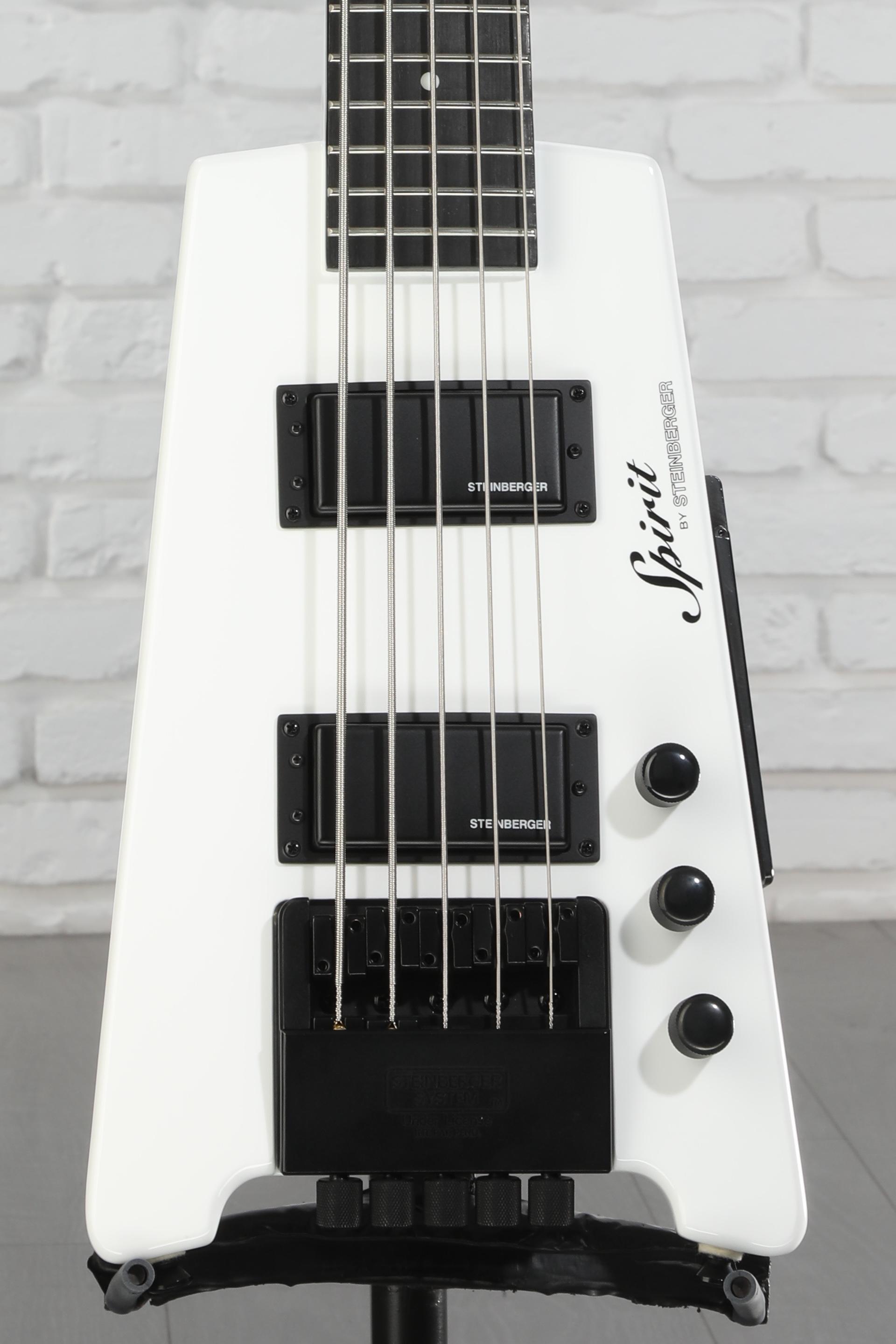 Spirit by STEINBERGER XT-25 5弦ベース ホワイト Steinberger Spirit XT-25 5-String Bass, White at Gear4music