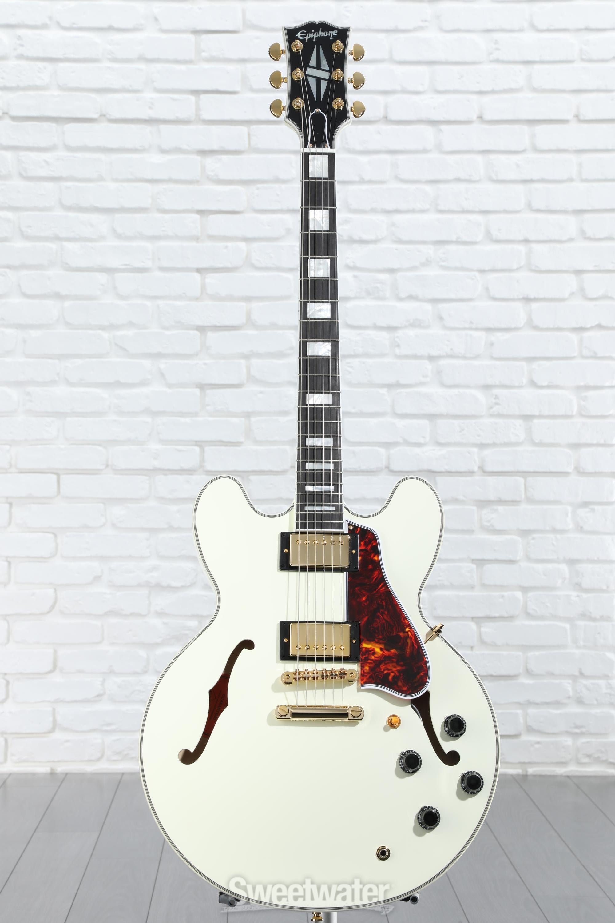 Epiphone ES-355 ホワイト　ギター Epiphone 1959 ES-355 Electric Guitar - Classic White – Walt