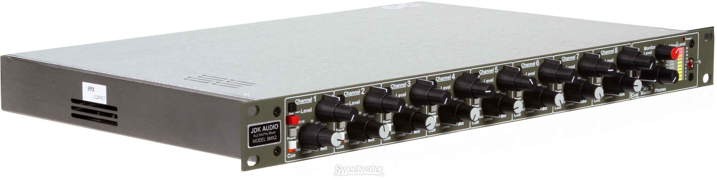 JDK Audio 8MX2 Rackmount Mixer / Preamp | Sweetwater