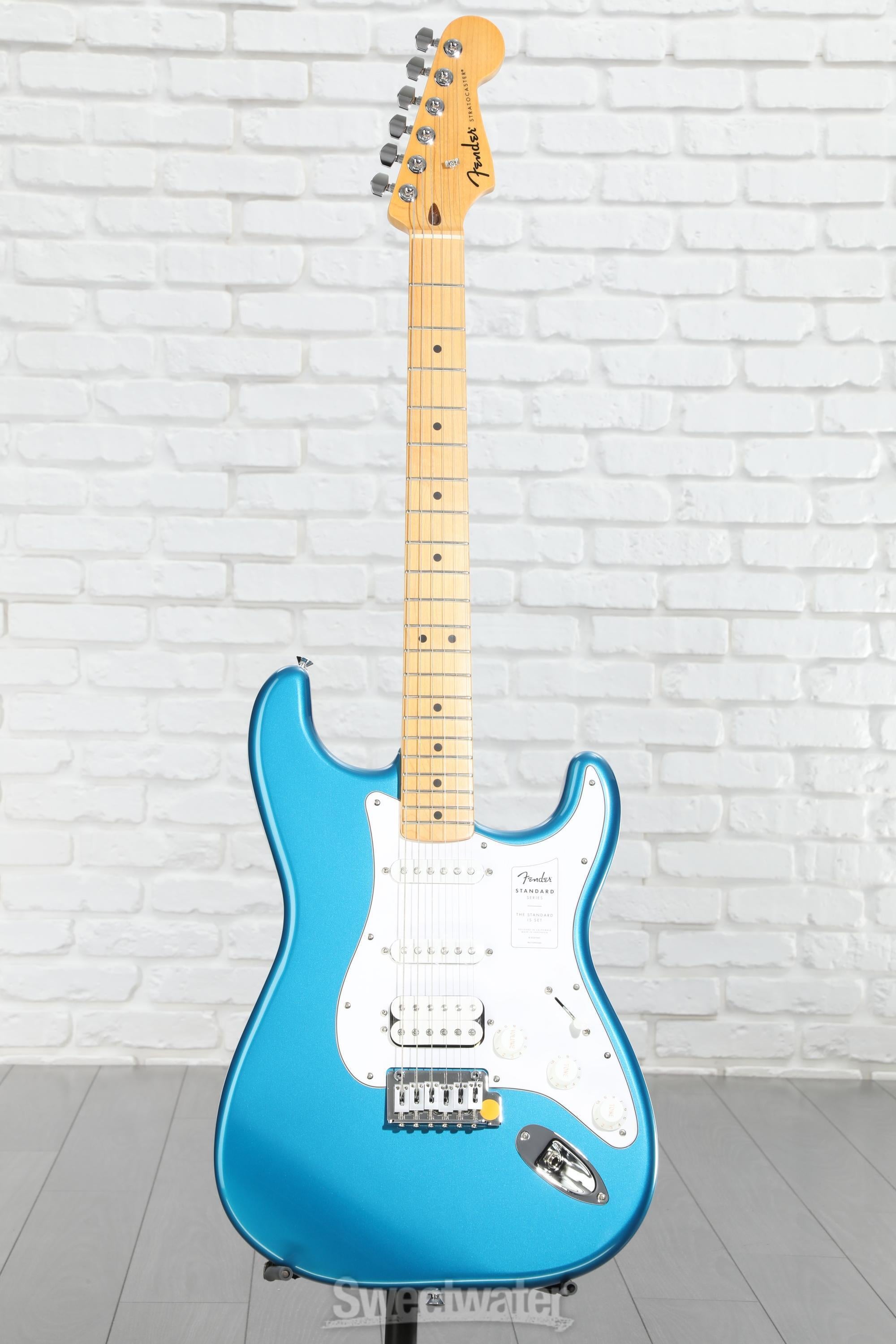 Fender Standard Stratocaster HSS Electric Guitar - Aqua