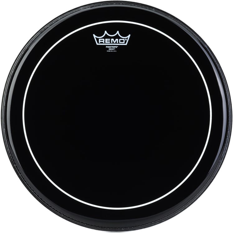 Remo Pinstripe Ebony Drumhead - 15 inches