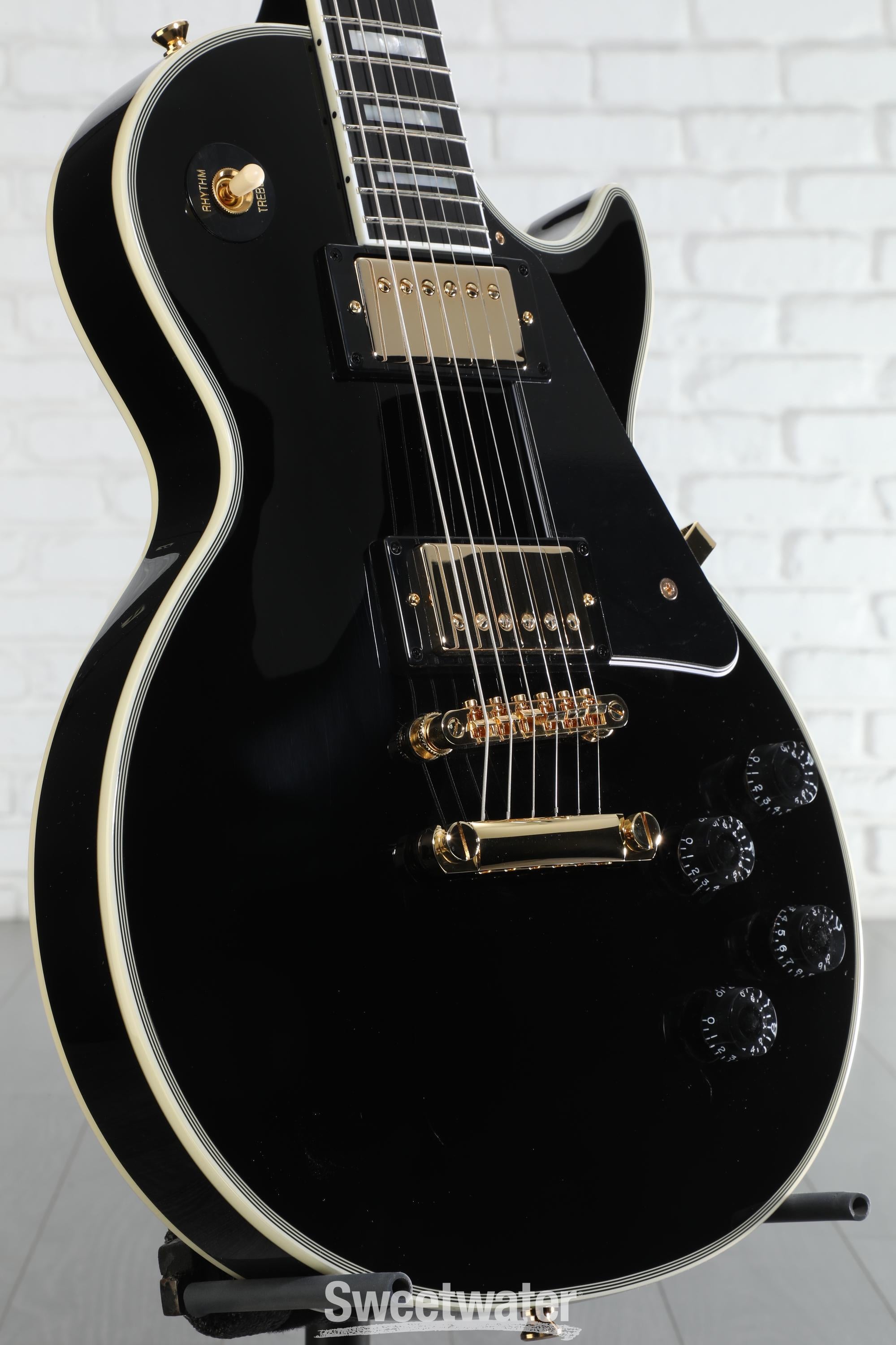 Epiphone Les Paul Custom Electric Guitar - Ebony | Sweetwater