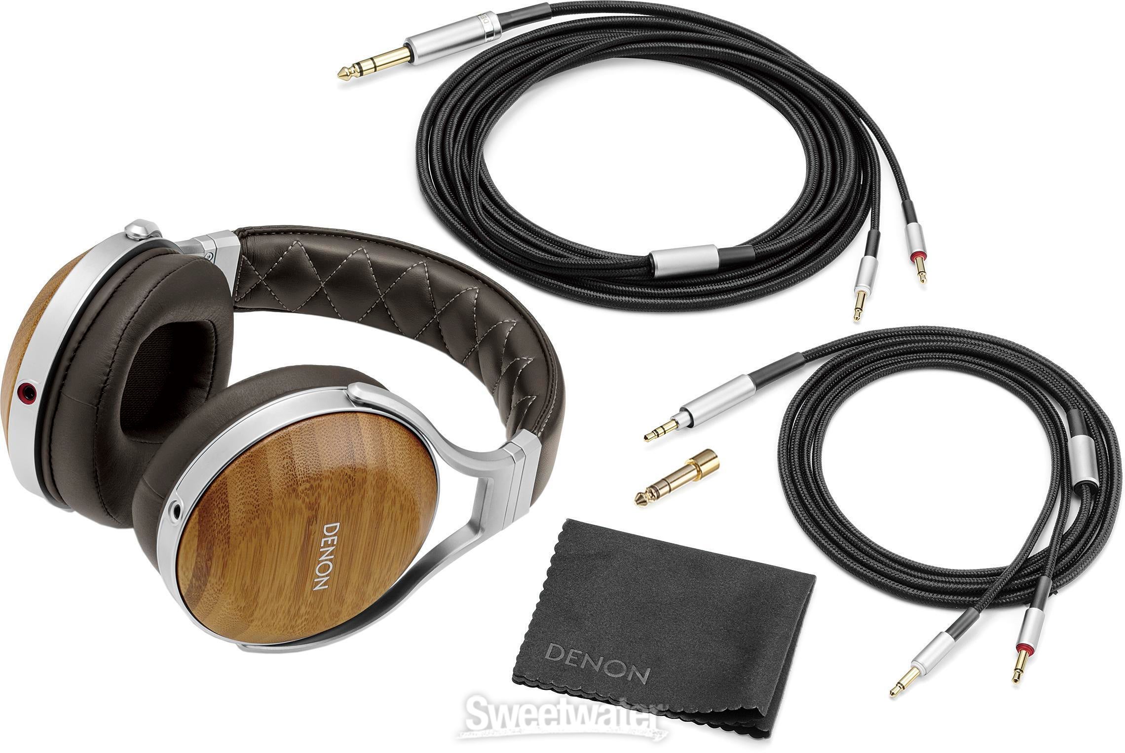 Denon AH-D9200 Closed-Back Headphones - Brown | Sweetwater