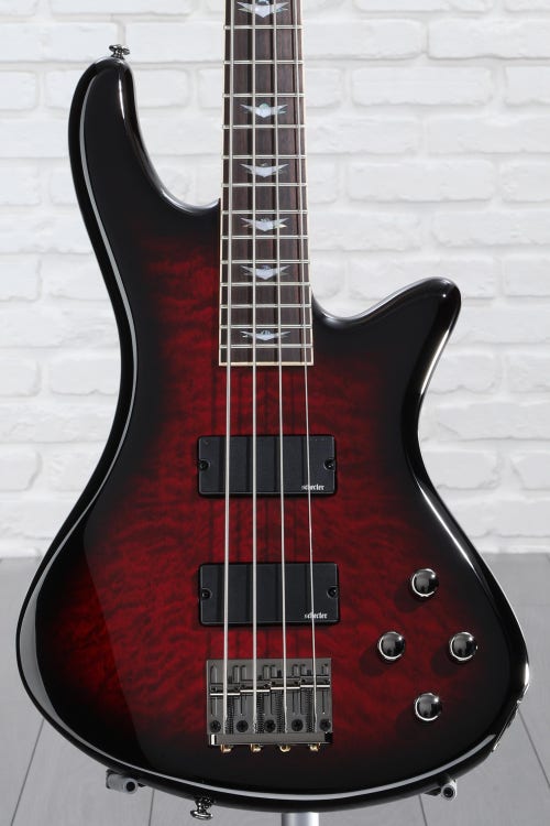 Schecter Stiletto Extreme 4 Bass Guitar - Black Cherry Reviews  