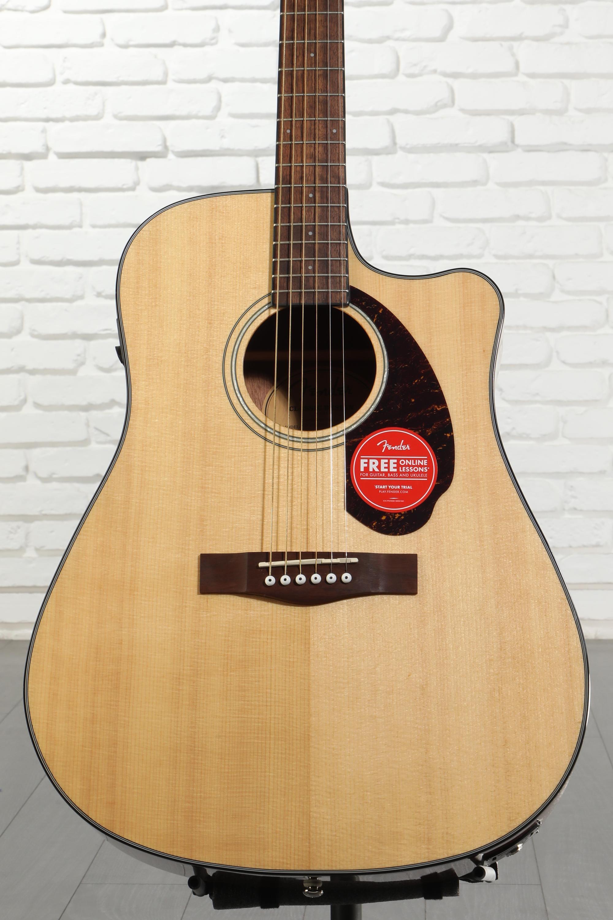 Fender CD-140SCE Dreadnought Acoustic-Electric Guitar - Natural