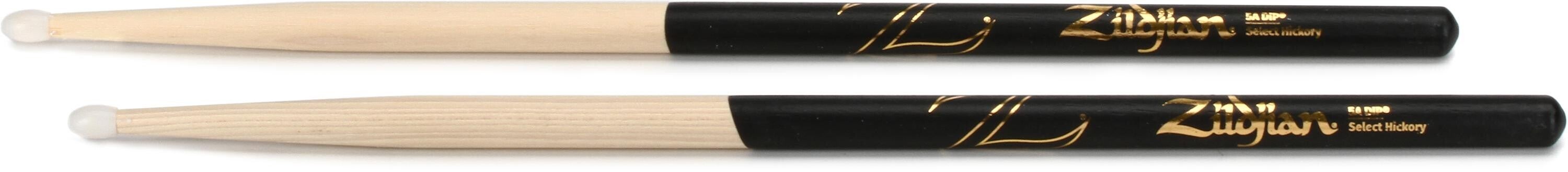 Zildjian Zildjian 5A Black DIP Nylon Tip Drumsticks