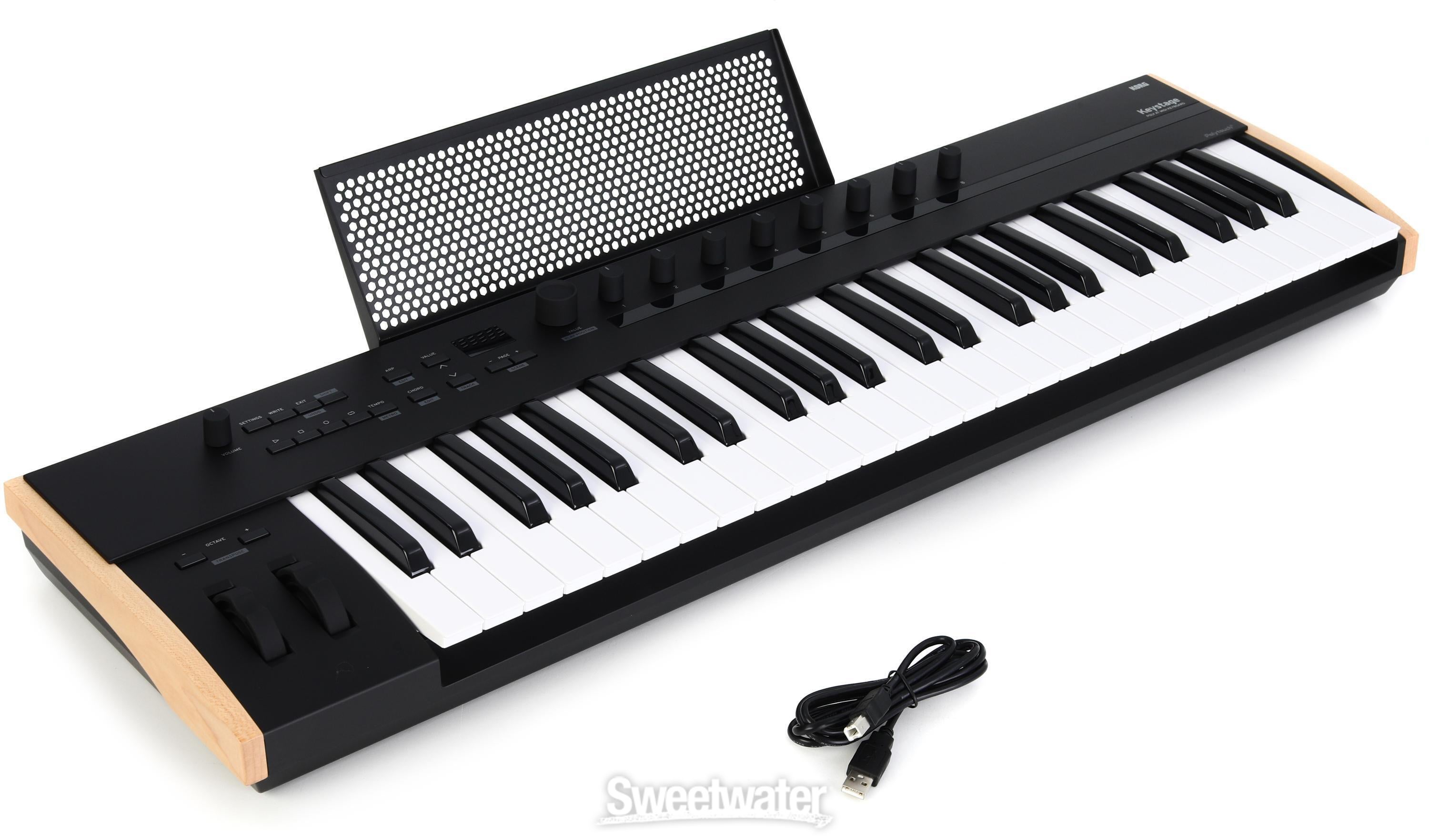 Korg Keystage 49-key MIDI Keyboard Controller | Sweetwater