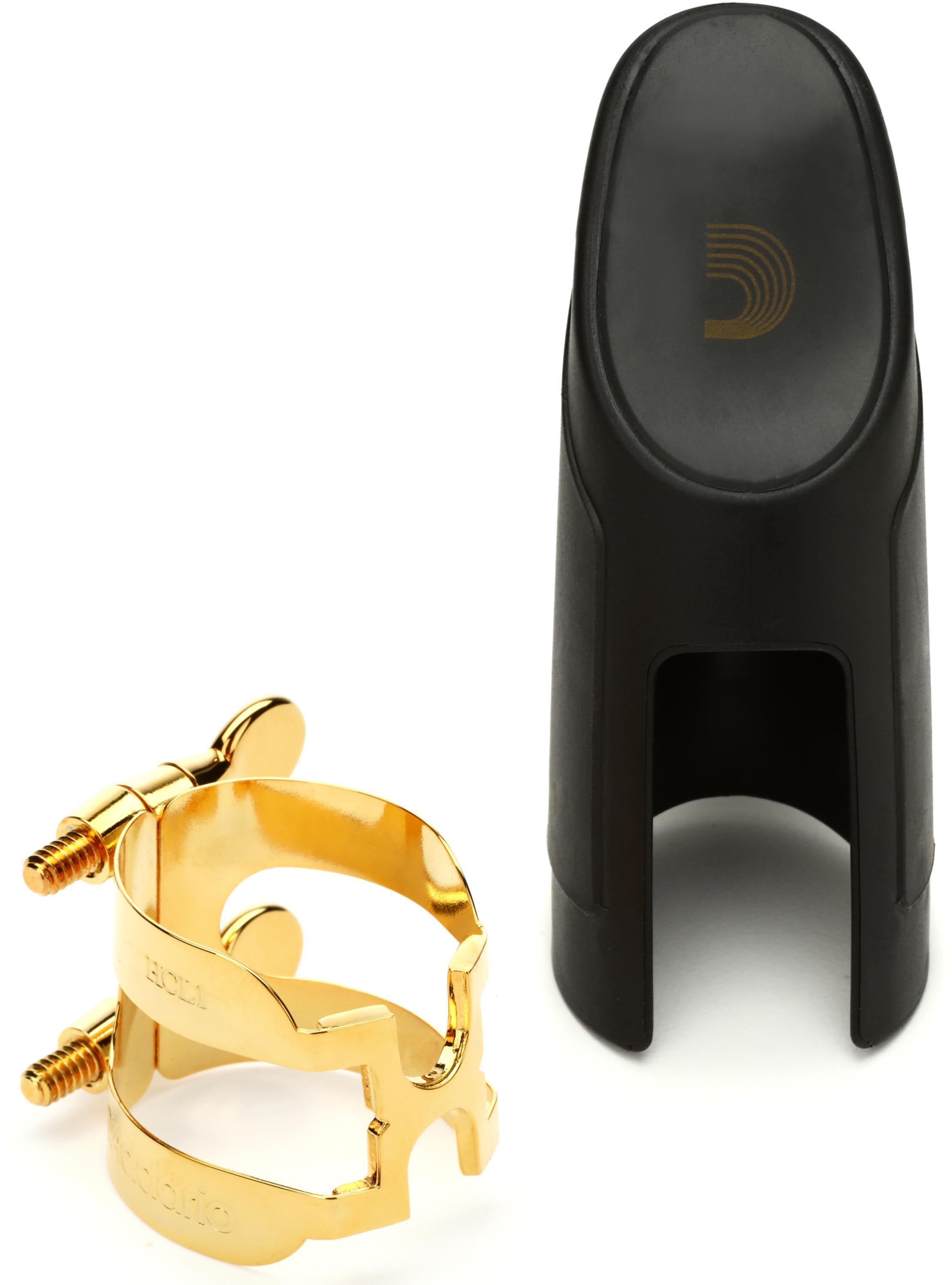 D'Addario HCL1G H Bb Clarinet Ligature and Cap - Gold