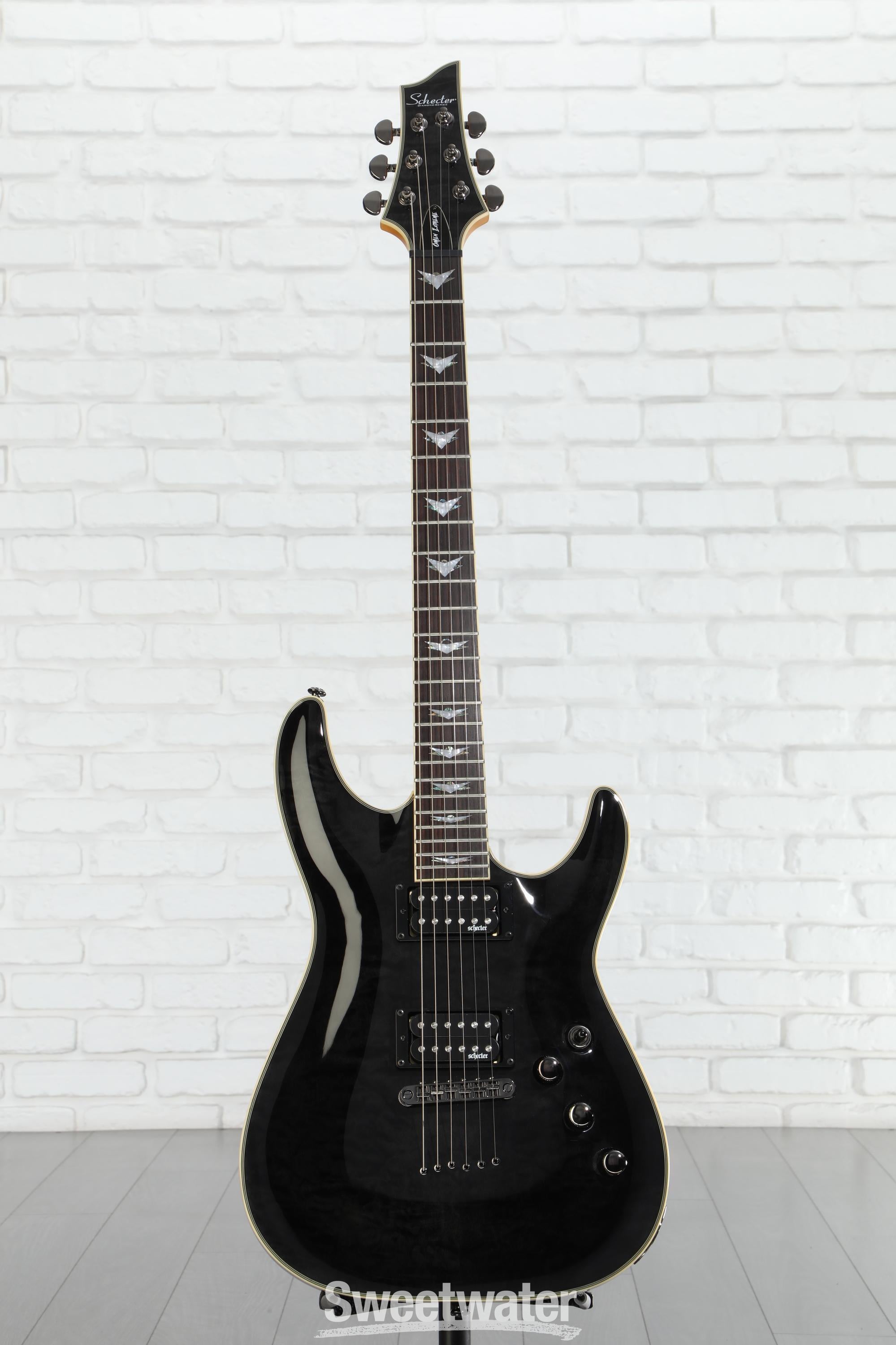 ギター Schecter OMEN EXTREME 6 Dimarzio D Sonic Schecter Omen Extreme-6 Electric Guitar - See-Thru Black