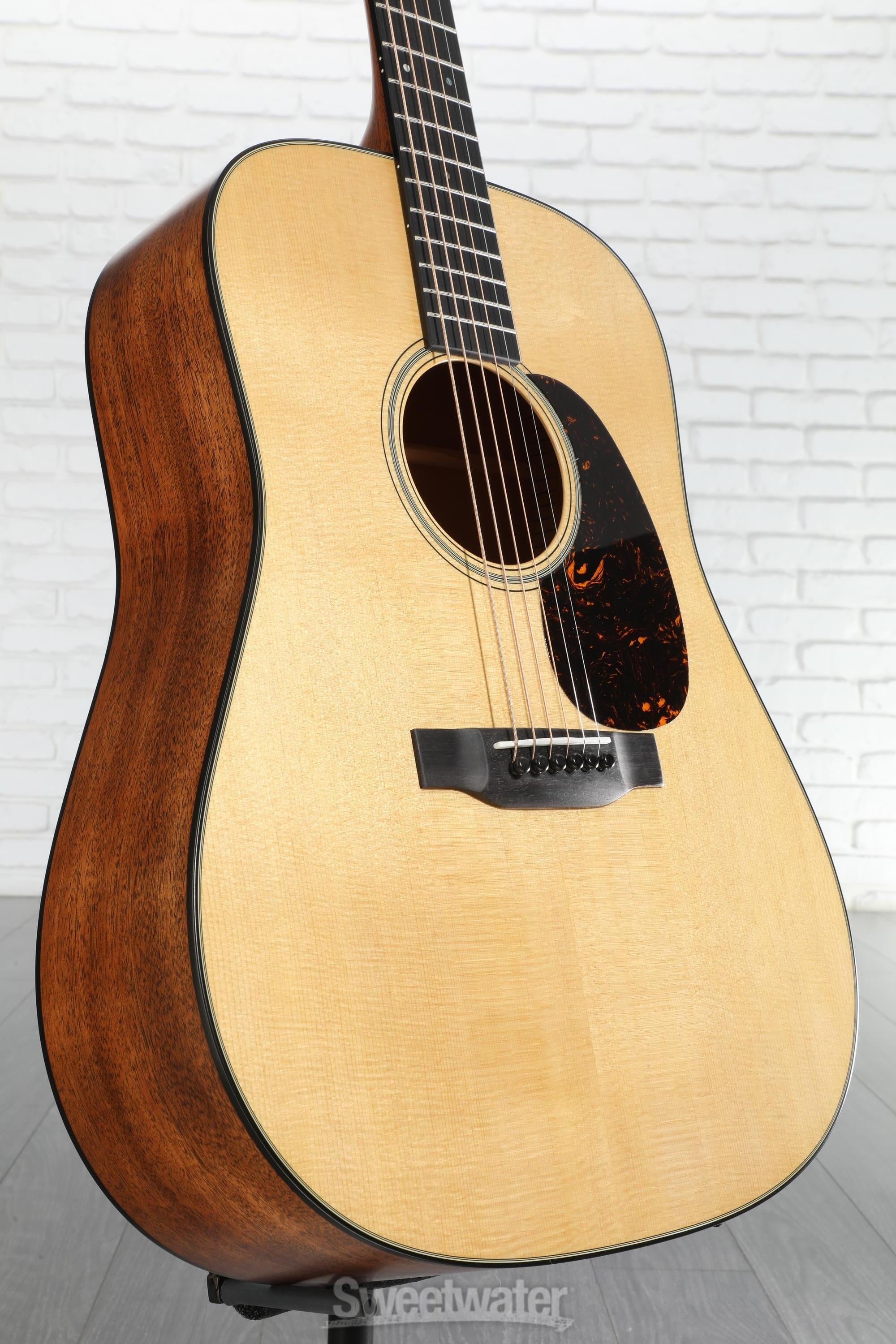 Martin D-18 Satin Standard Series Acoustic Guitar - Satin Natural