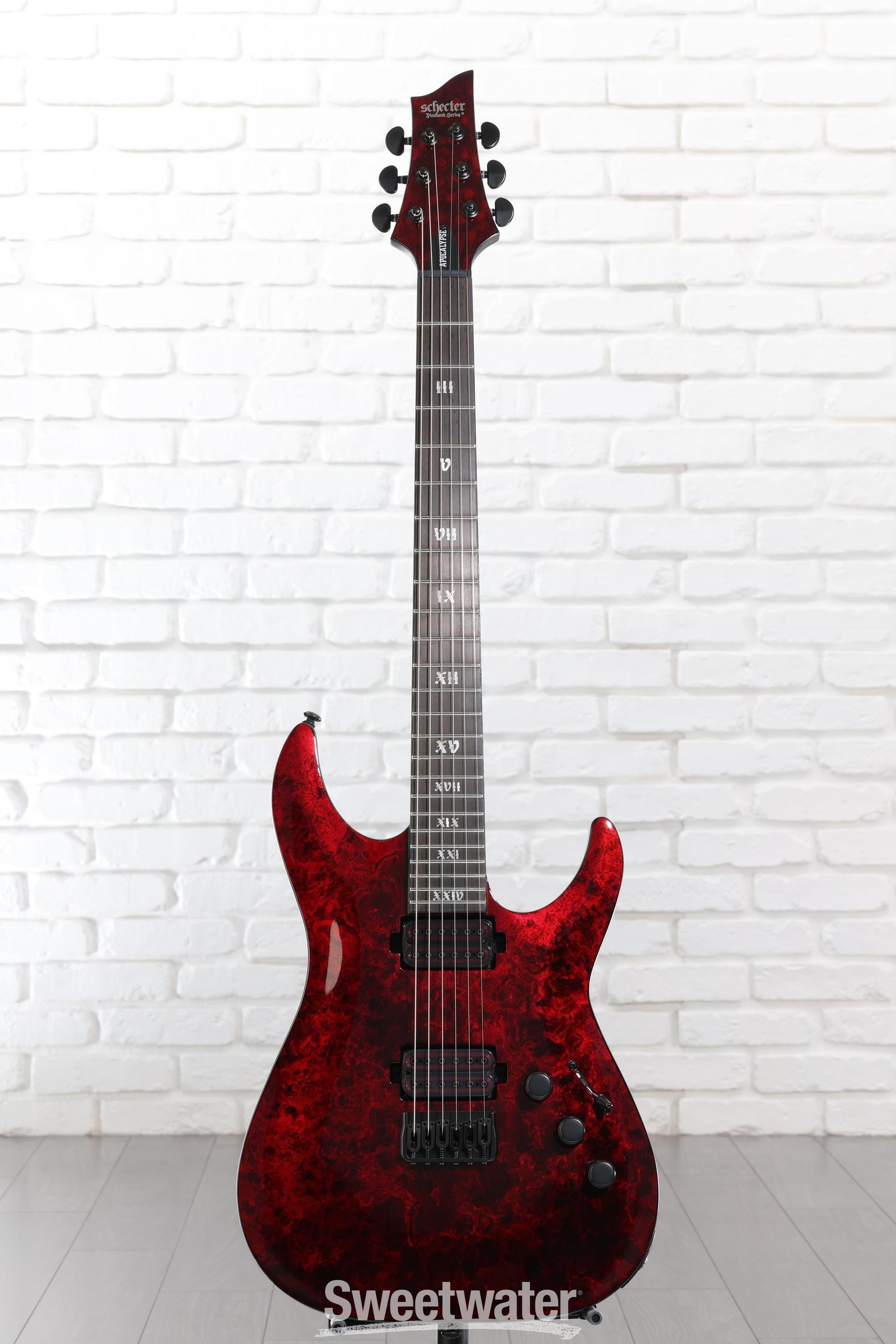 Schecter C-1 Apocalypse Electric Guitar - Red Reign | Sweetwater