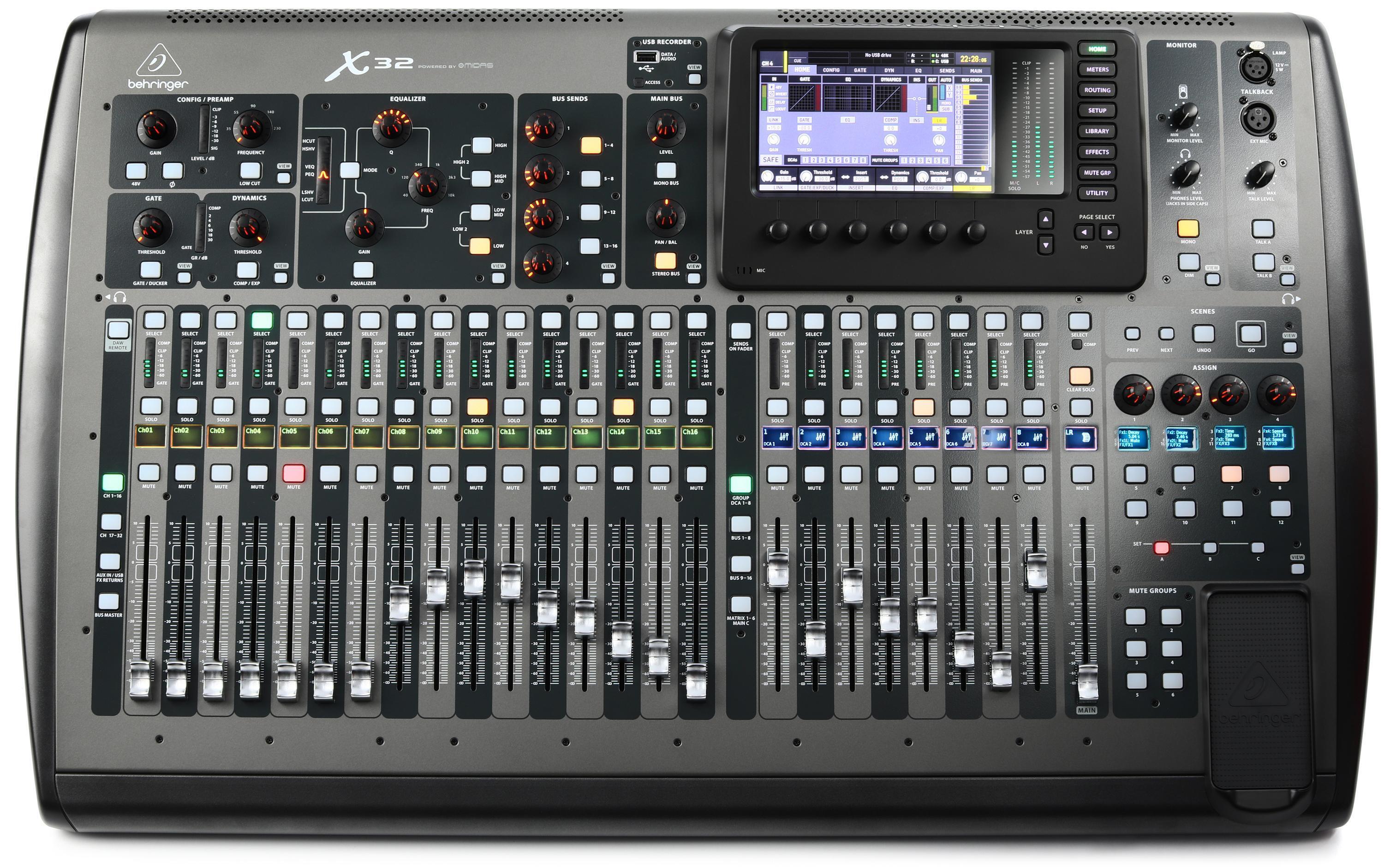 Bundled Item: Behringer X32 40-channel Digital Mixer