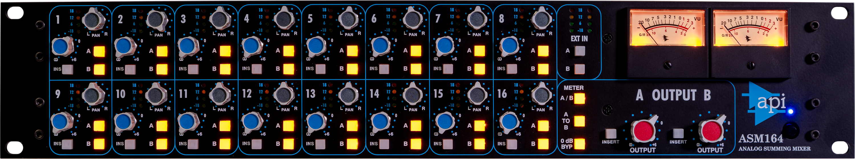 API ASM164 Rackmount Analog Summing Mixer | Sweetwater
