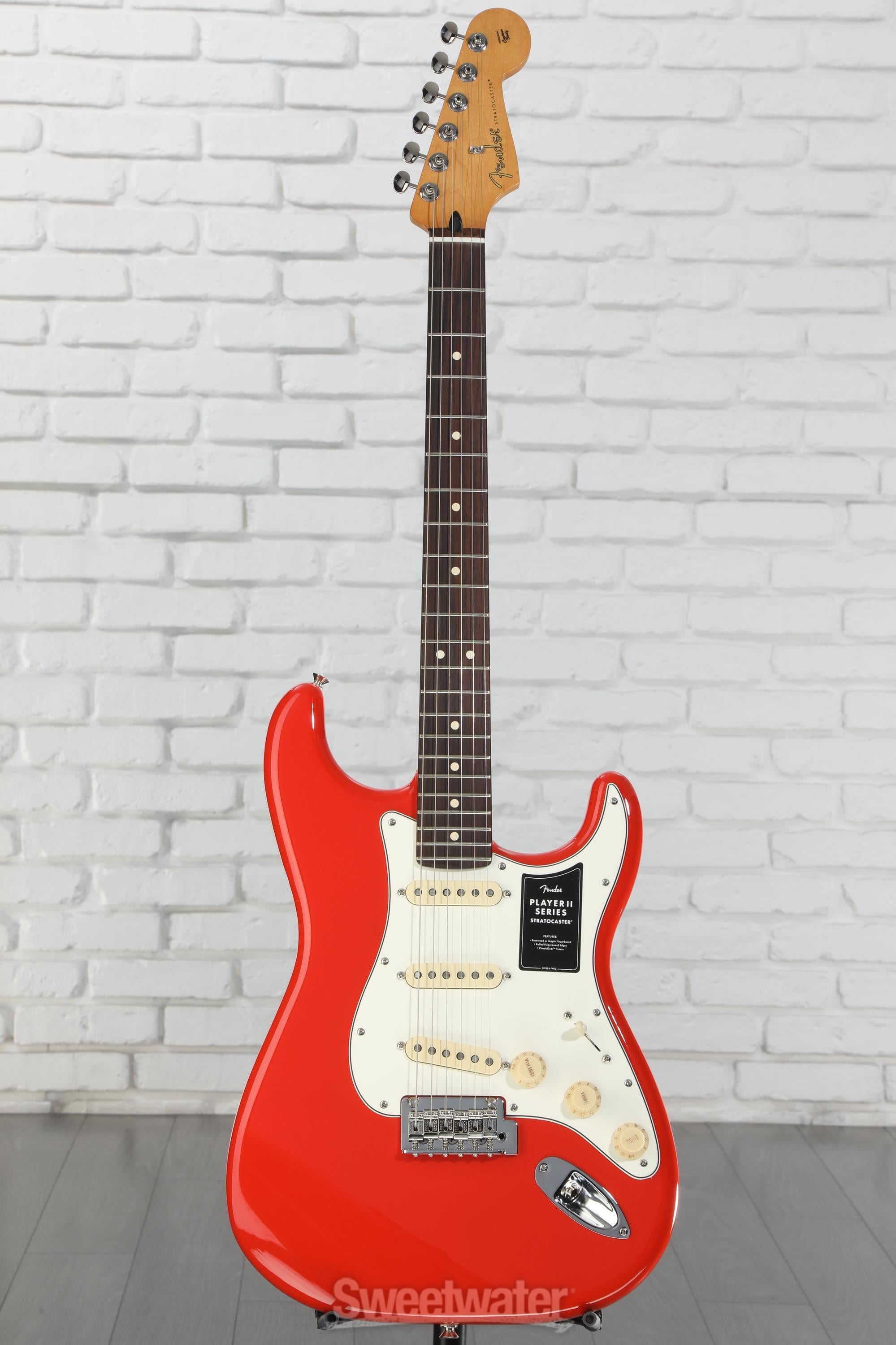 Fender Player II Stratocaster Electric Guitar - Coral Red