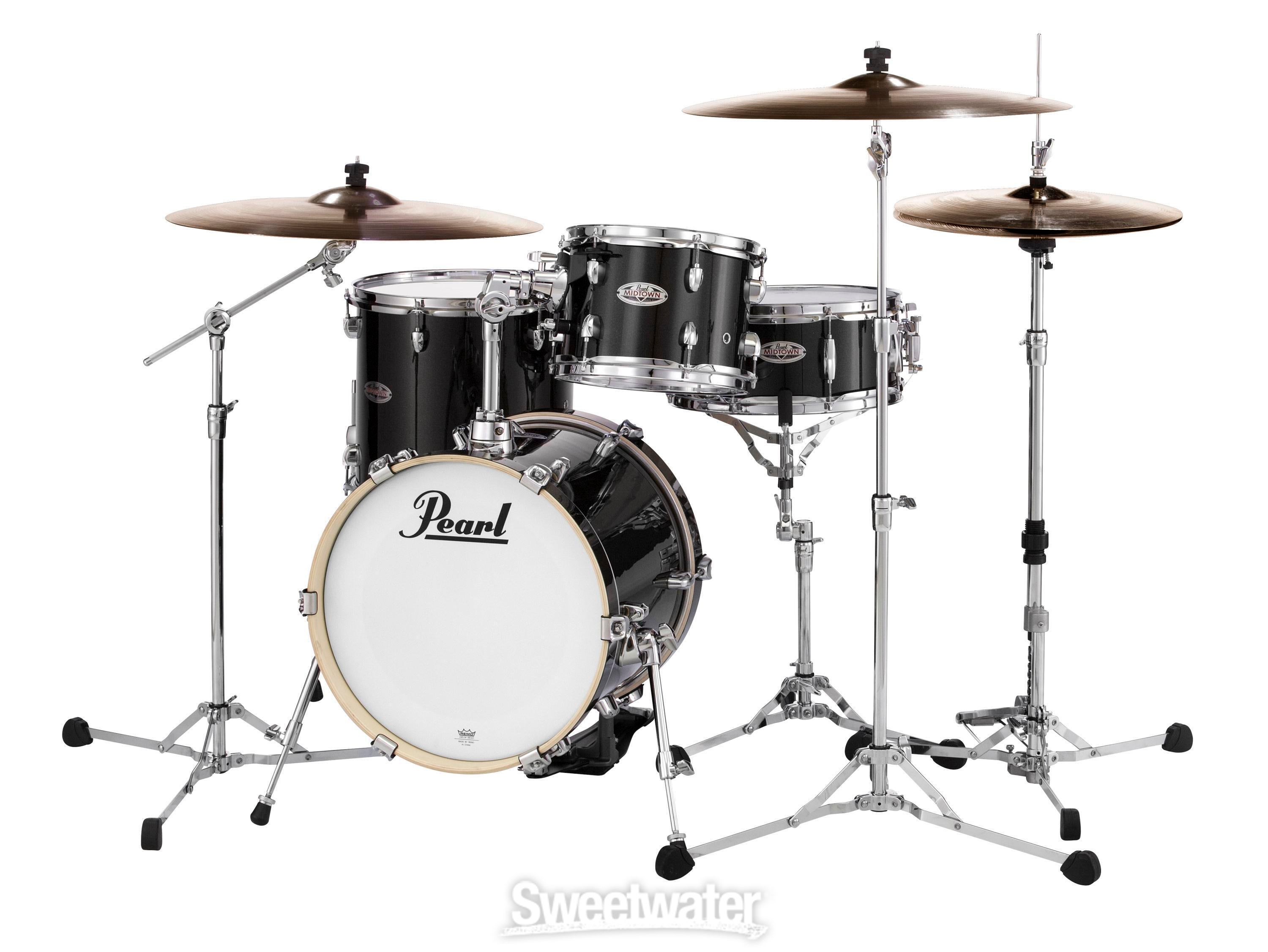 Pearl Midtown Series MDT764P/C 4-piece Shell Pack with Snare Drum 