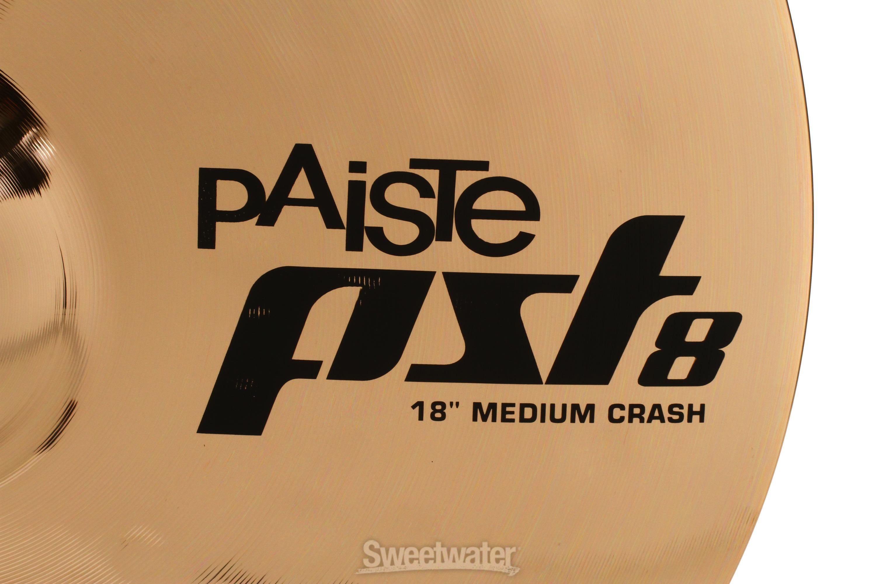 Paiste 18 inch PST 8 Reflector Medium Crash Cymbal Reviews