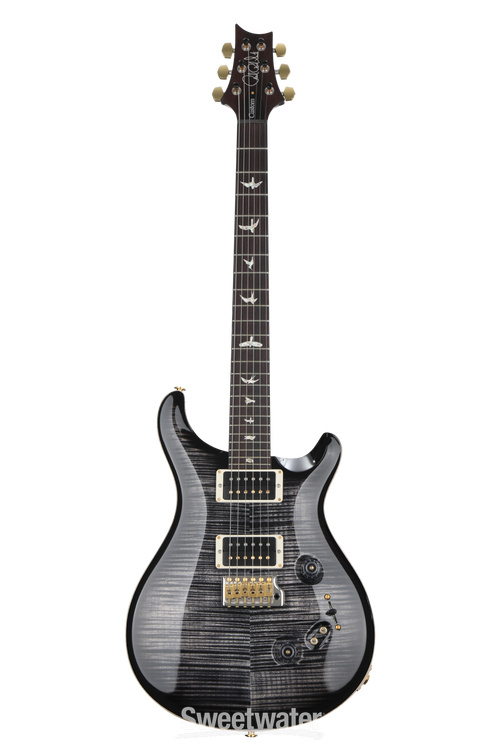 PRS Custom 24-08 10-Top - Charcoal Burst with Pattern