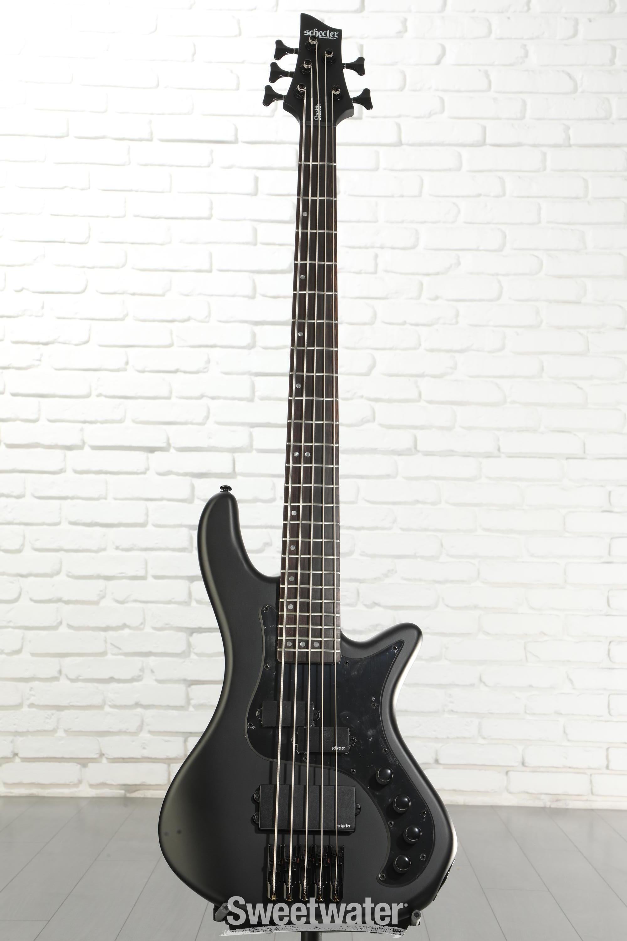 Schecter Stiletto Stealth-5 5-string Electric Bass Guitar - Satin