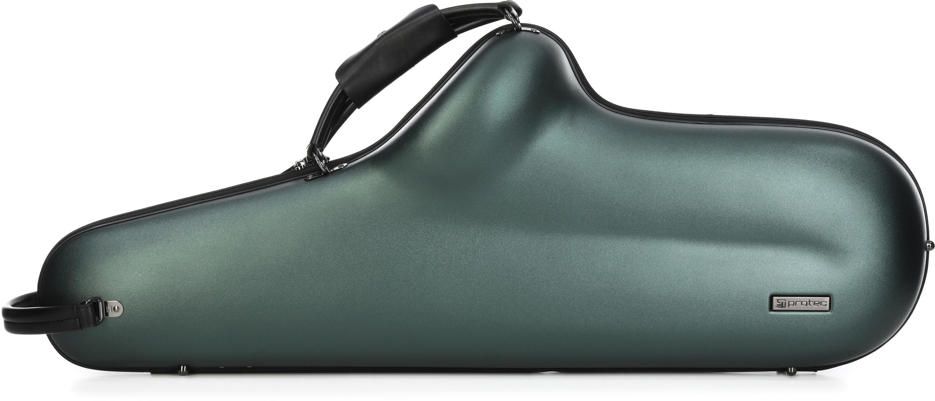 Photo of Protec Micro Zip ABS Tenor Saxophone Case - Hunter Green