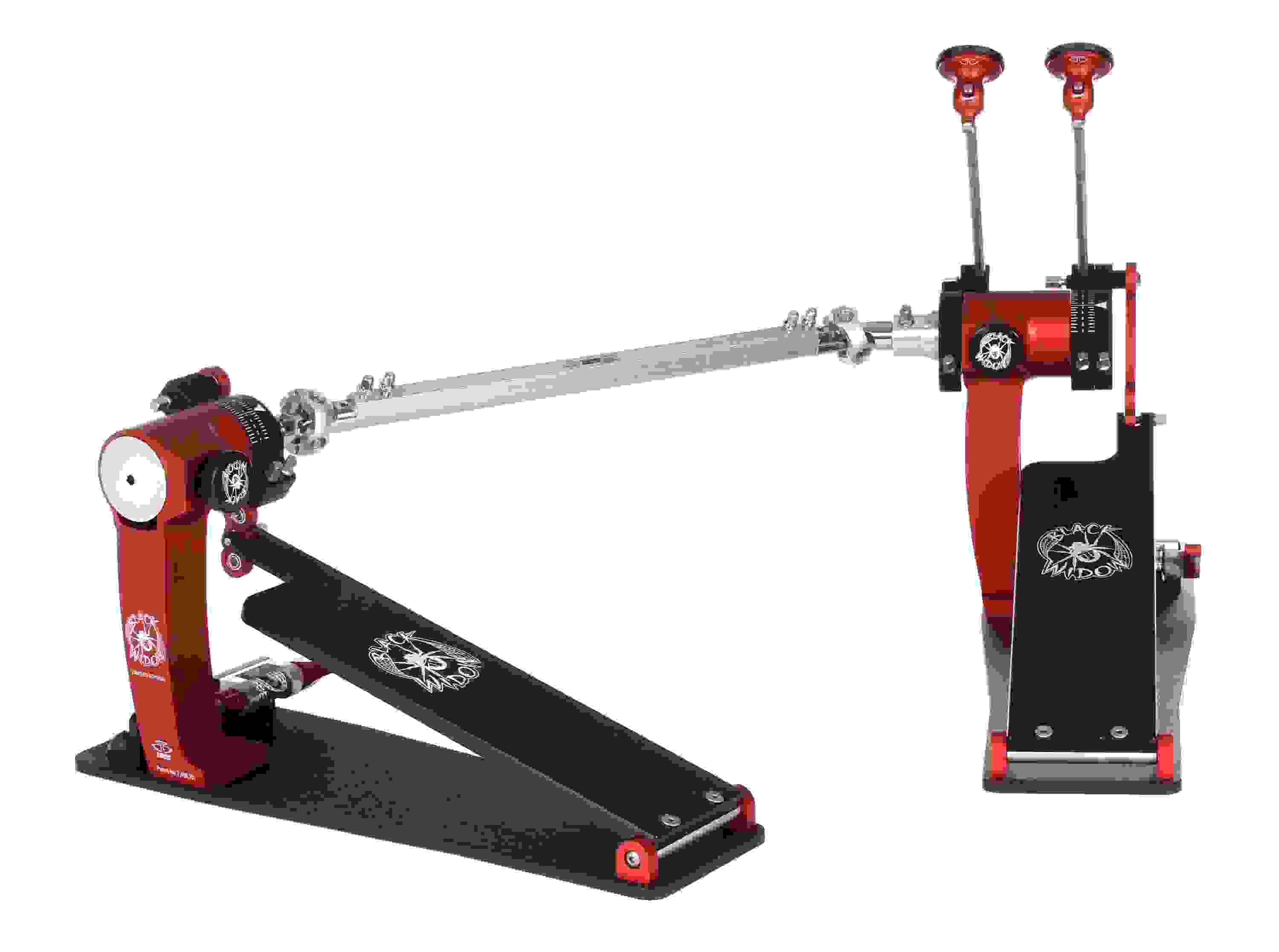 Trick Drums Pro 1-V Black Widow Bigfoot Longboard Double Bass Drum Pedal