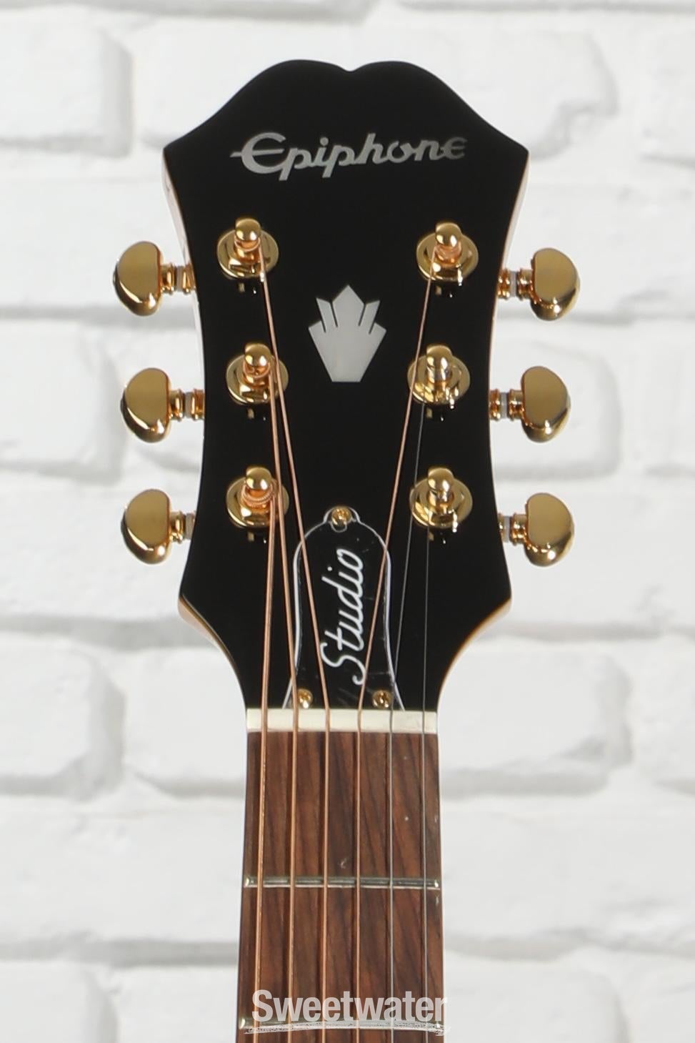 Epiphone J-200 EC Studio Parlor - Vintage Natural | Sweetwater