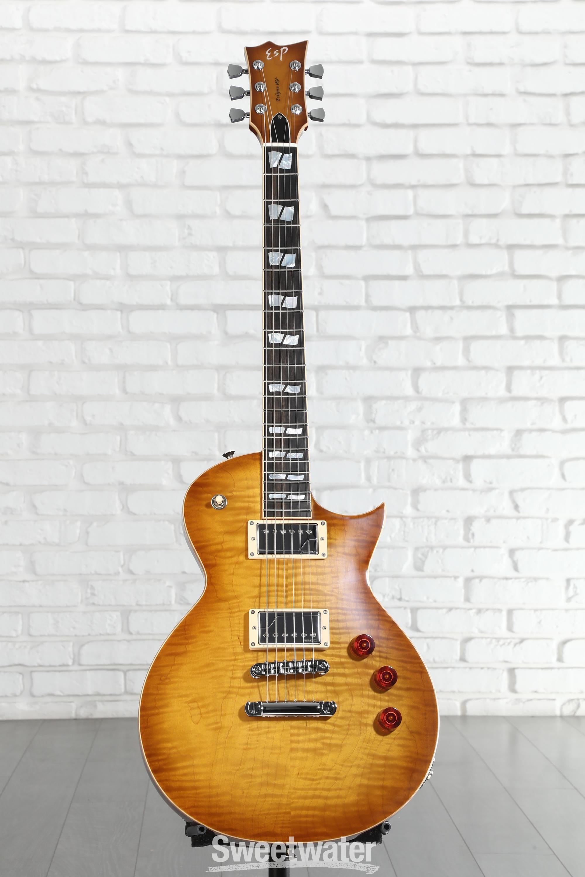 ESP Eclipse USA Electric Guitar - Tea Sunburst, Sweetwater Exclusive