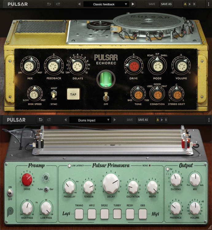 Pulsar Audio Echorec Primavera Plug-in Bundle Sweetwater