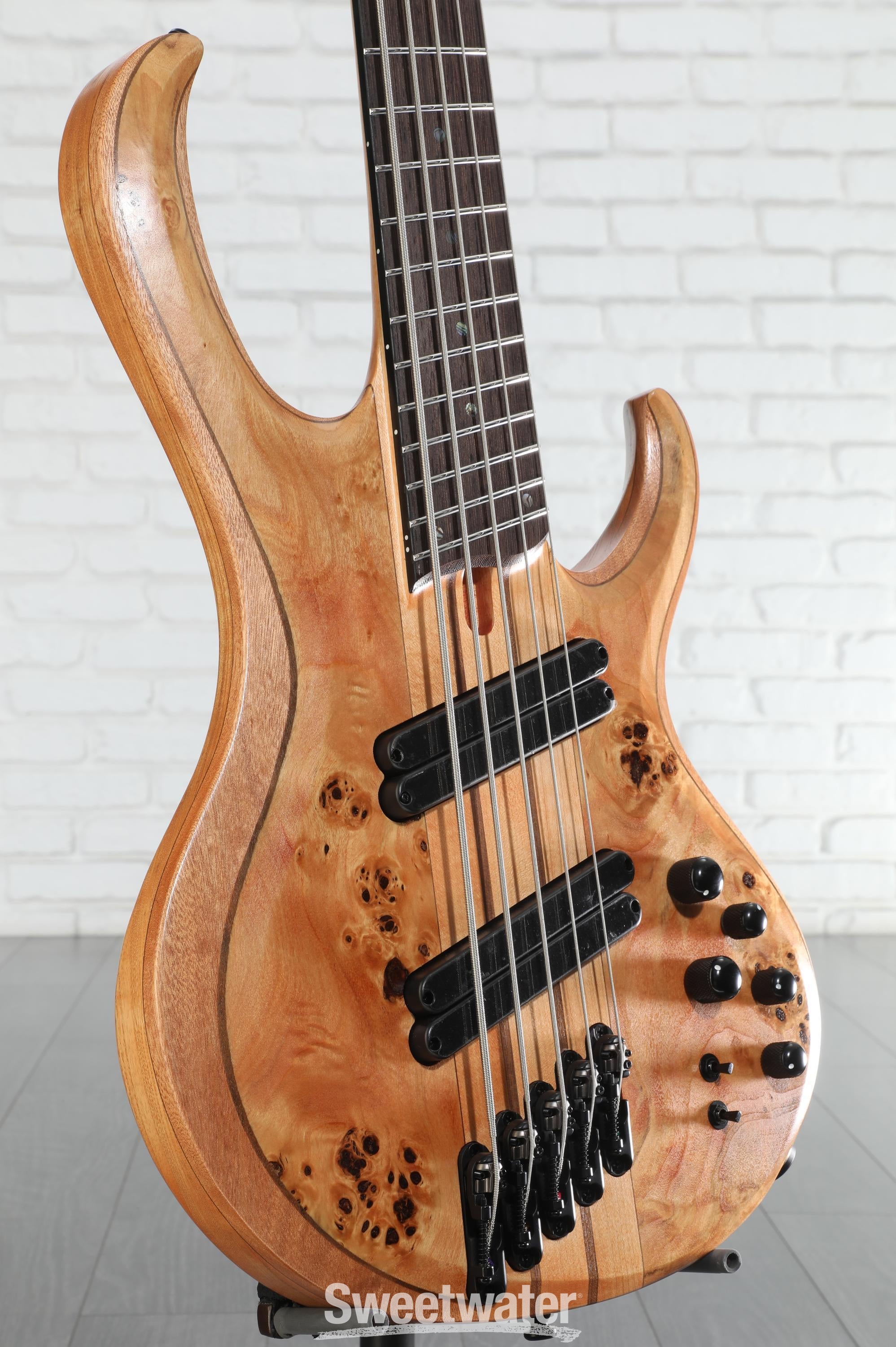 ベース Ibanez BTB805MS Ibanez BTB805MS 5-String Multi-Scale Electric Bass Transparent