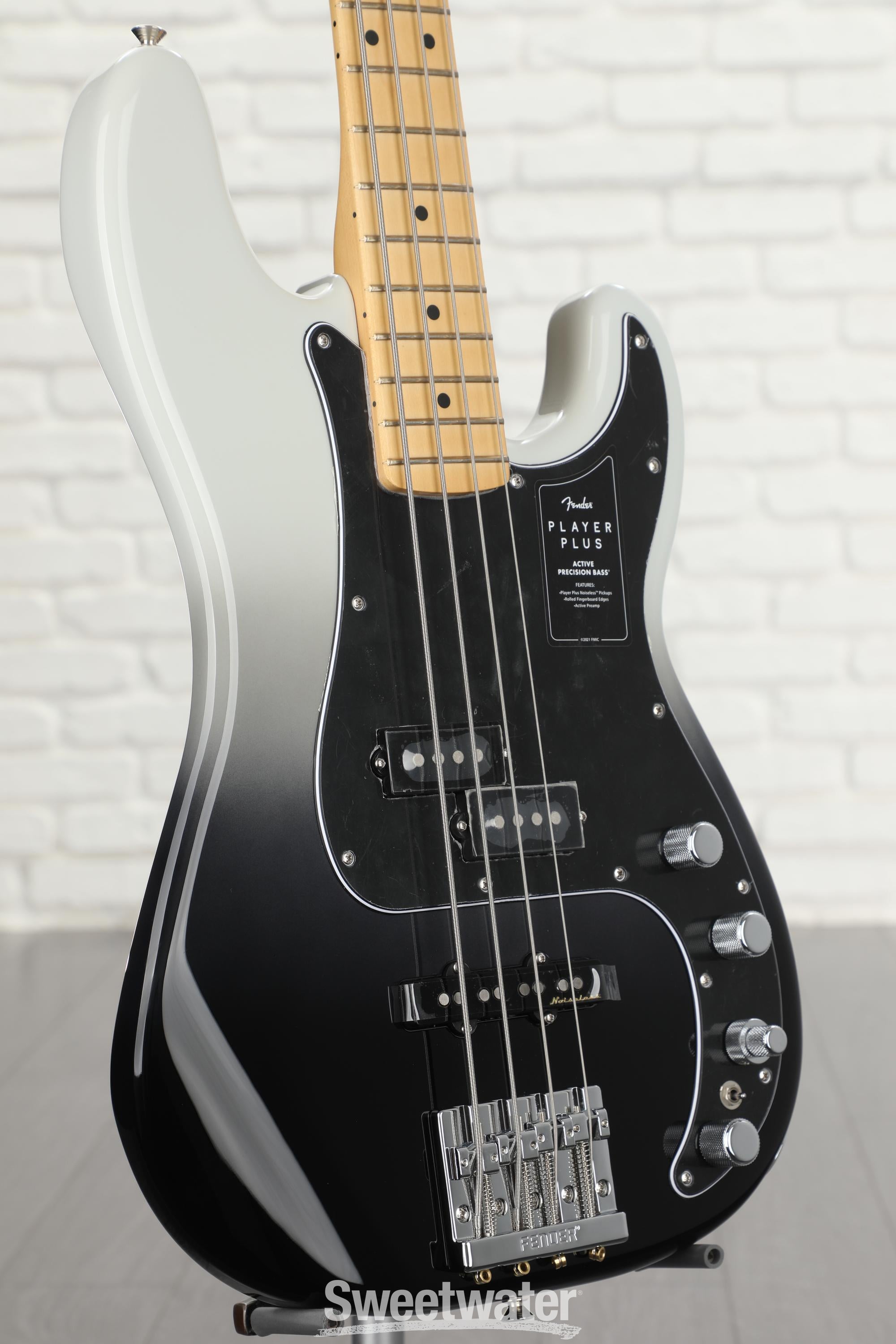 Fender Player Plus Active Precision Bass - Silver Smoke with