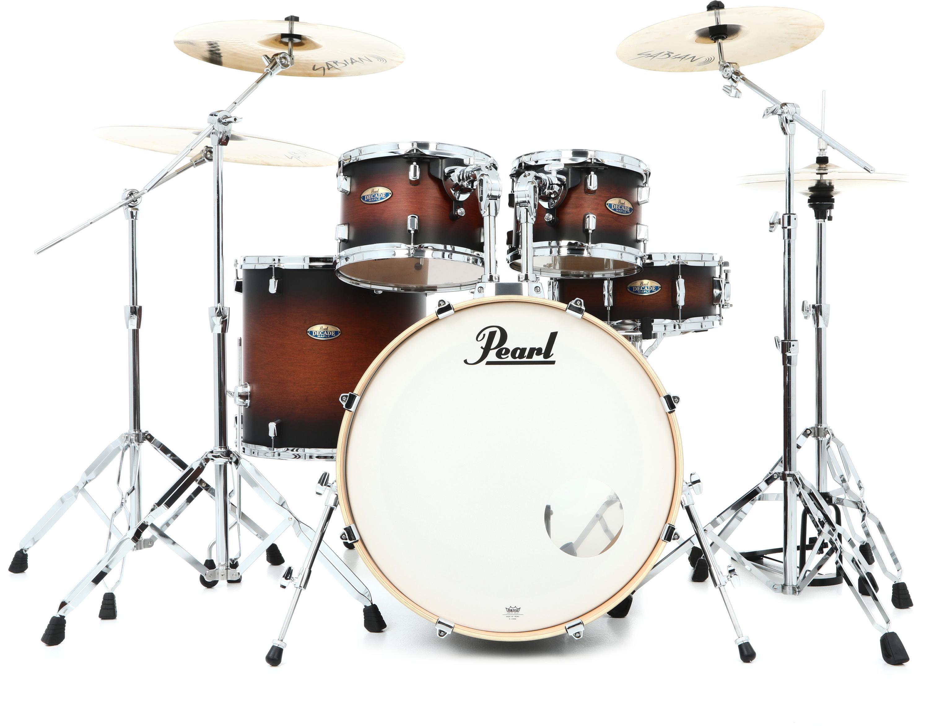 Pearl Decade Maple DMP925SP/C 5-piece Shell Pack with Snare Drum - Satin  Brown Burst