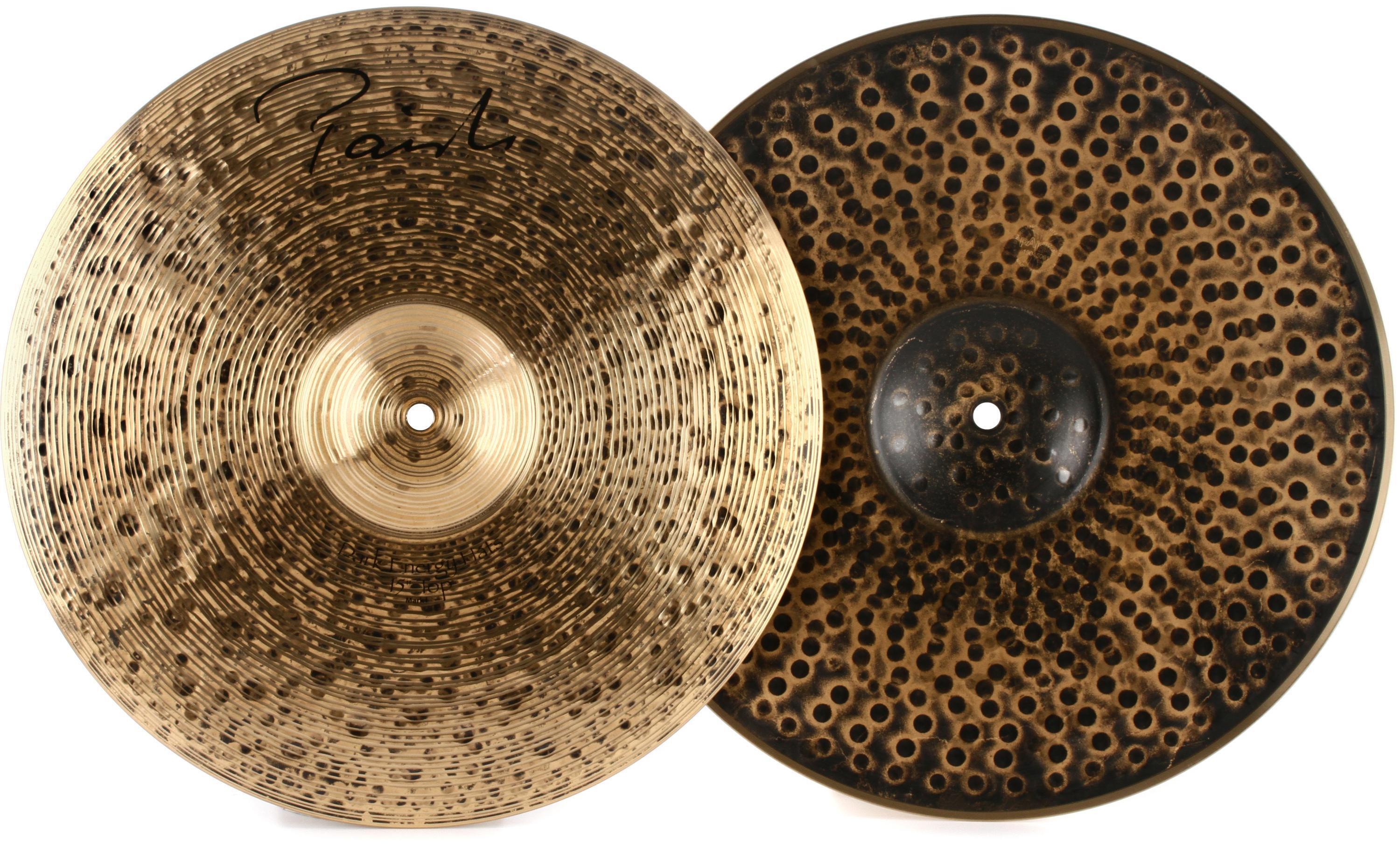 Paiste 15 inch Signature Dark Energy Hi-hat Mk I Cymbals | Sweetwater