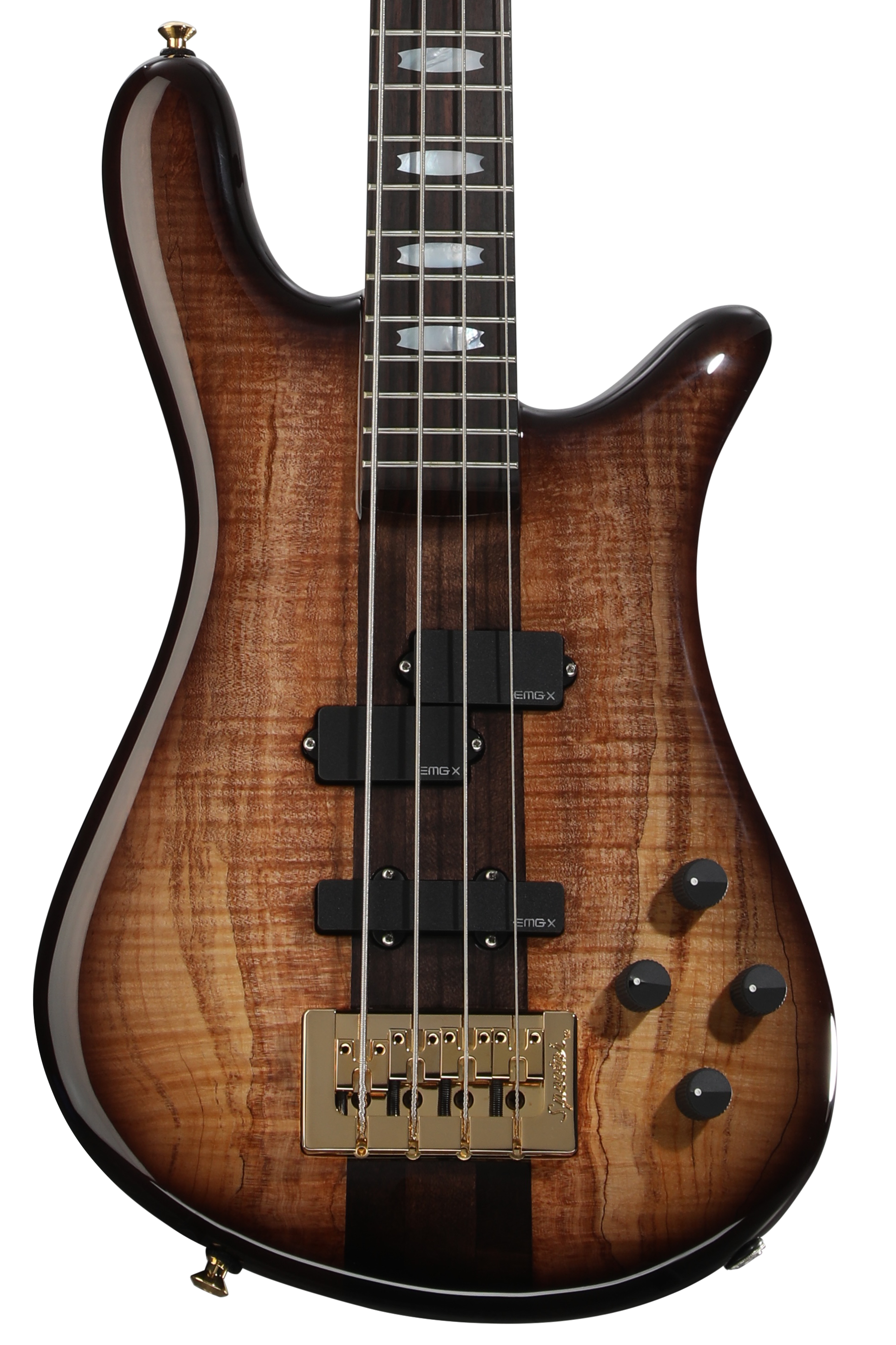 Spector USA NS-4 Bass Guitar - Black and Blue Gloss | Sweetwater