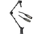 Photo of Gator Frameworks Slim-profile Desk-mounted Broadcast/Podcast Microphone Boom Arm with XLR Cable