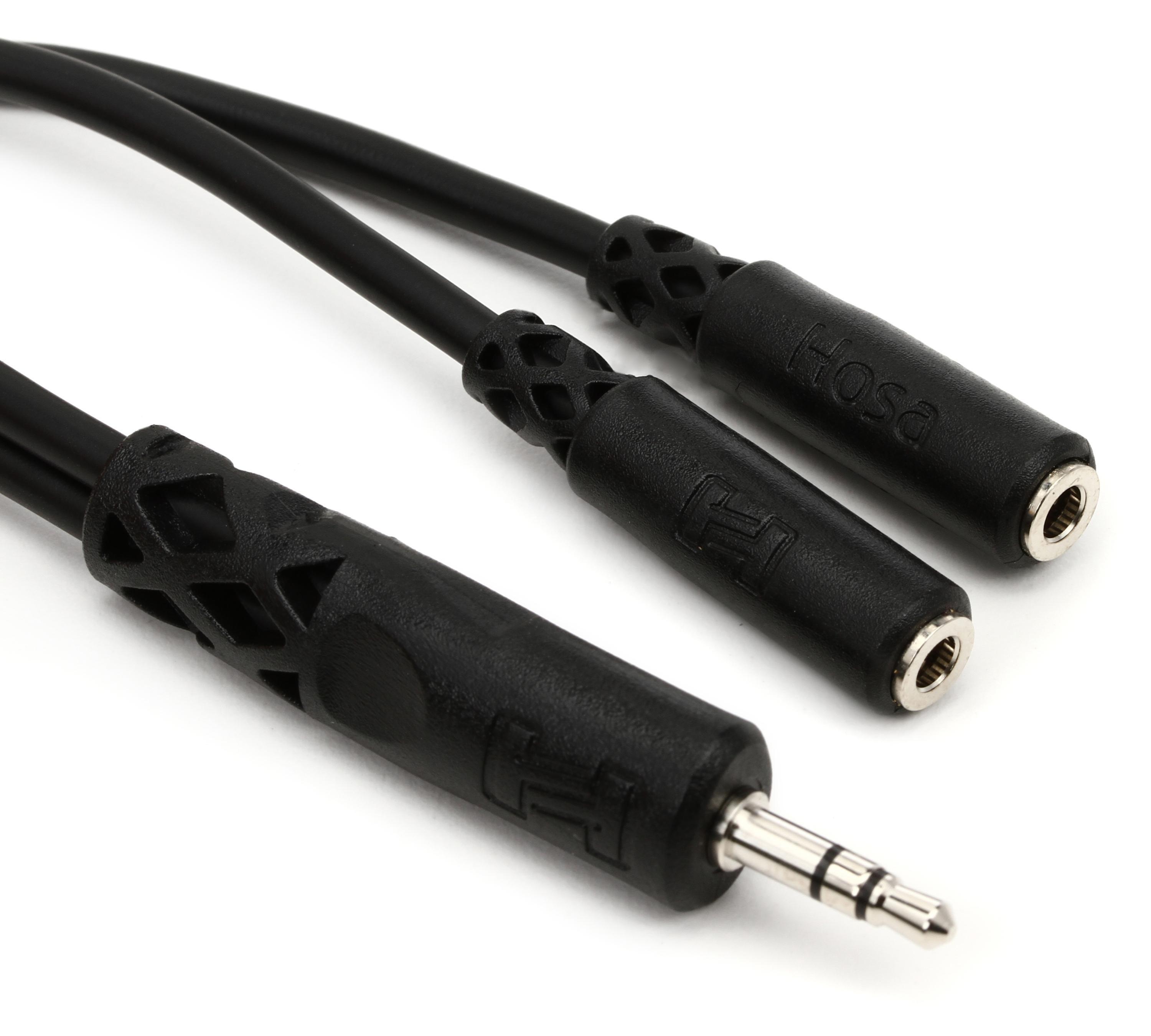 Photo of Hosa YMM-232 Y Cable - 3.5mm TRS Male to Dual 3.5mm TRS Female