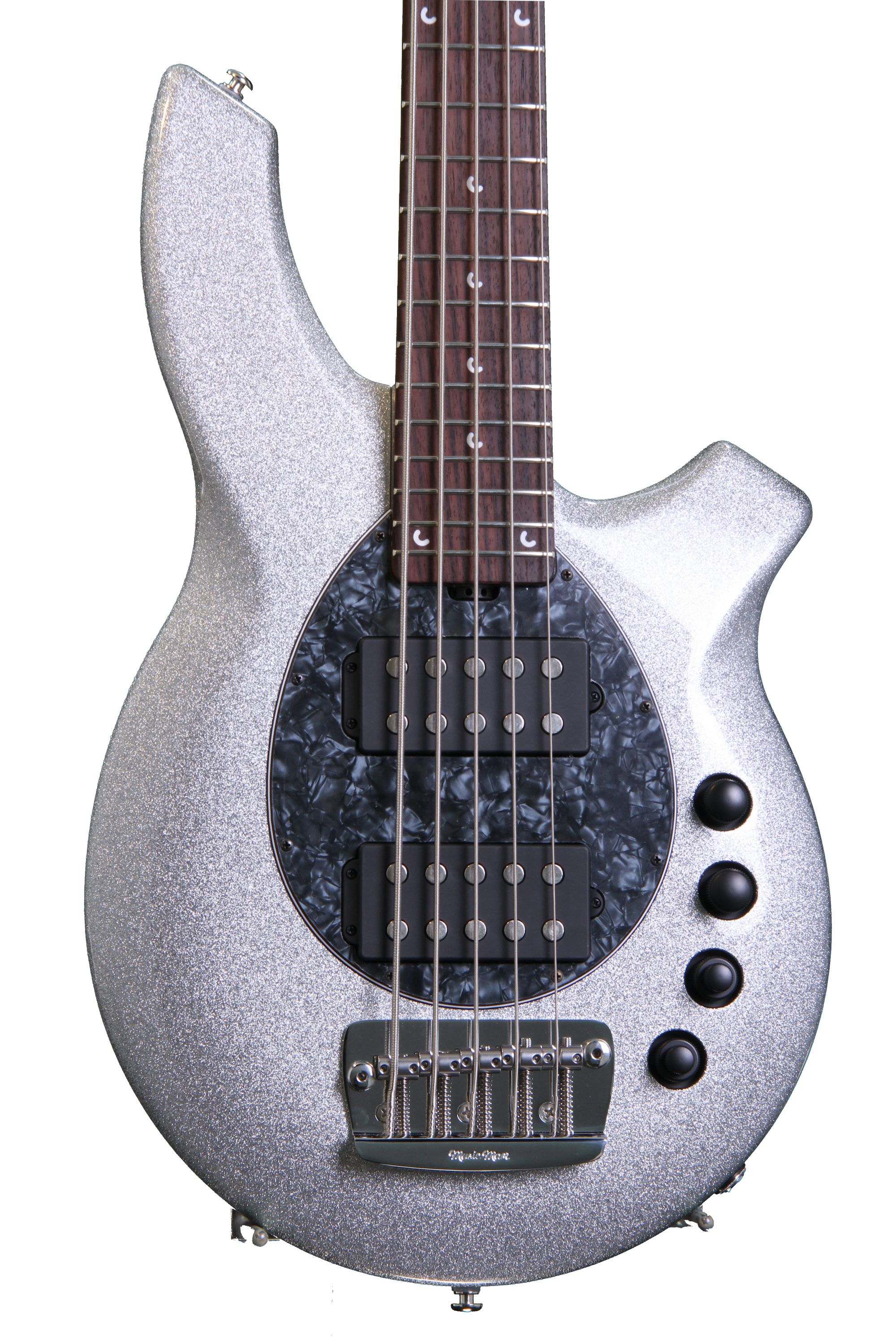 Ernie Ball Music Man Bongo 5 HH - Silver Sparkle | Sweetwater