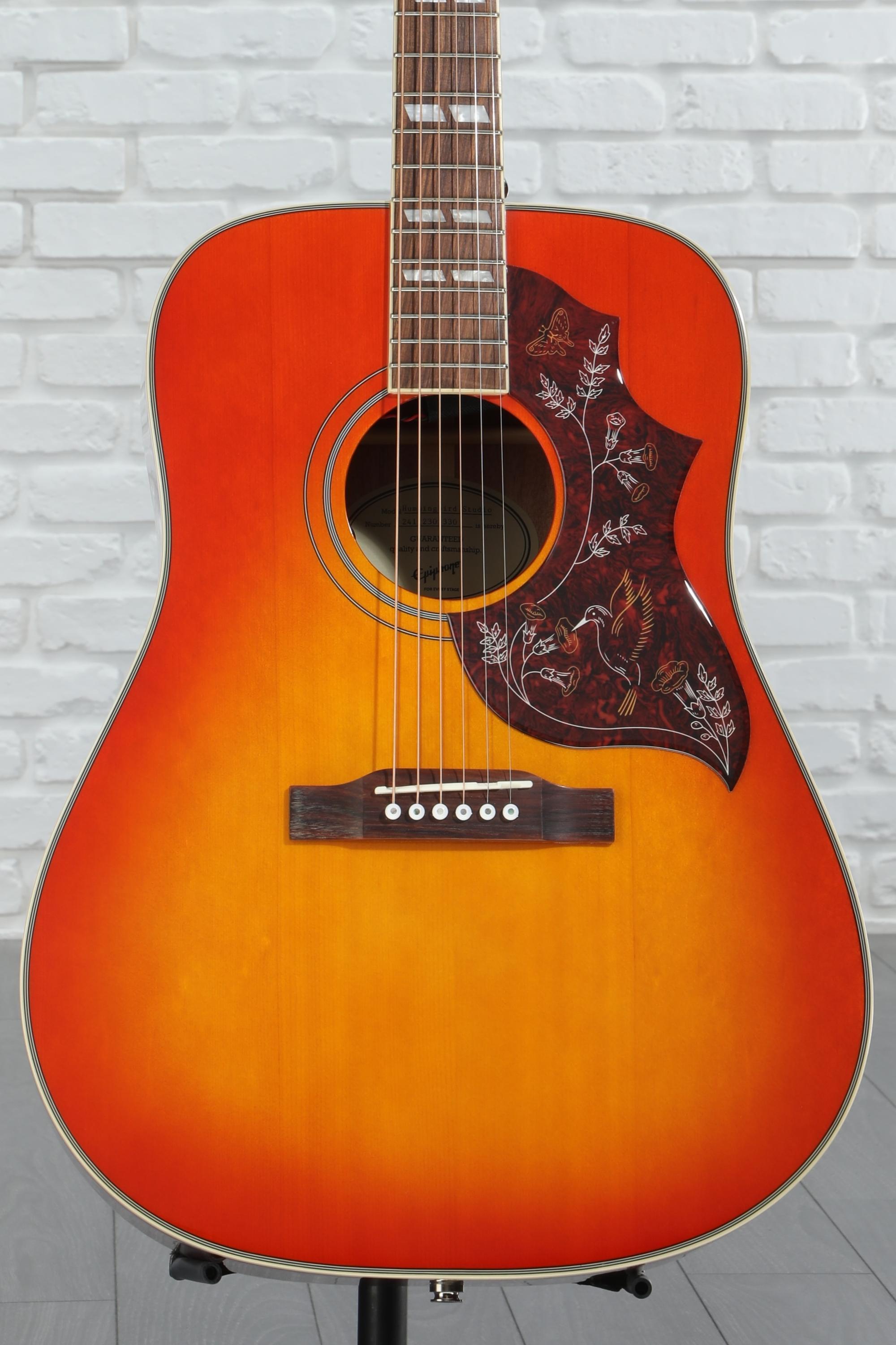Epiphone Hummingbird Studio Acoustic-Electric Guitar - Faded